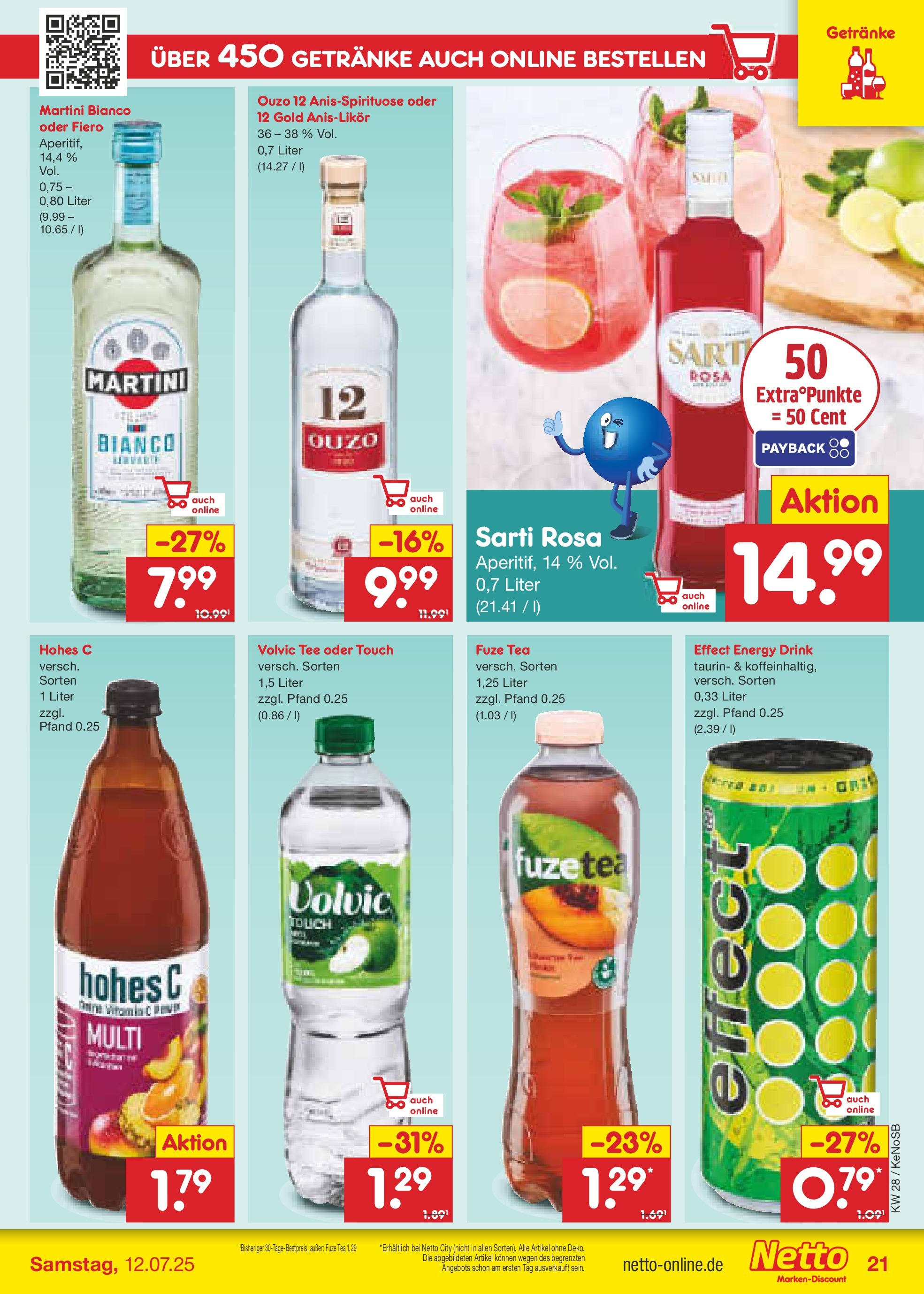 Netto Marken-Discount prospekt Bonn (ab 07.07.2025) » Angebote | Seite: 31 | Produkte: Ouzo 12, Fuze tea, Hohes c, Tee Netto Marken-Discount prospekt Bonn (ab 07.07.2025) » Angebote | Seite: 31 | Produkte: Ouzo 12, Fuze tea, Hohes c, Tee