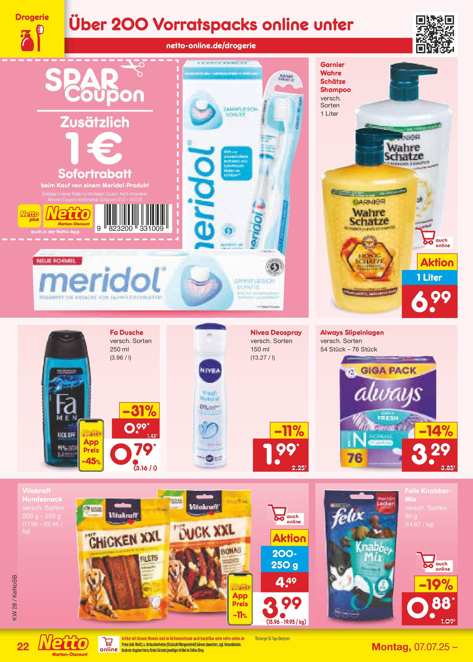 Netto Marken-Discount prospekt Bonn (ab 07.07.2025) » Angebote | Seite: 34 | Produkte: Dusche, Shampoo, Shower Gel, Deospray Netto Marken-Discount prospekt Bonn (ab 07.07.2025) » Angebote | Seite: 34 | Produkte: Dusche, Shampoo, Shower Gel, Deospray