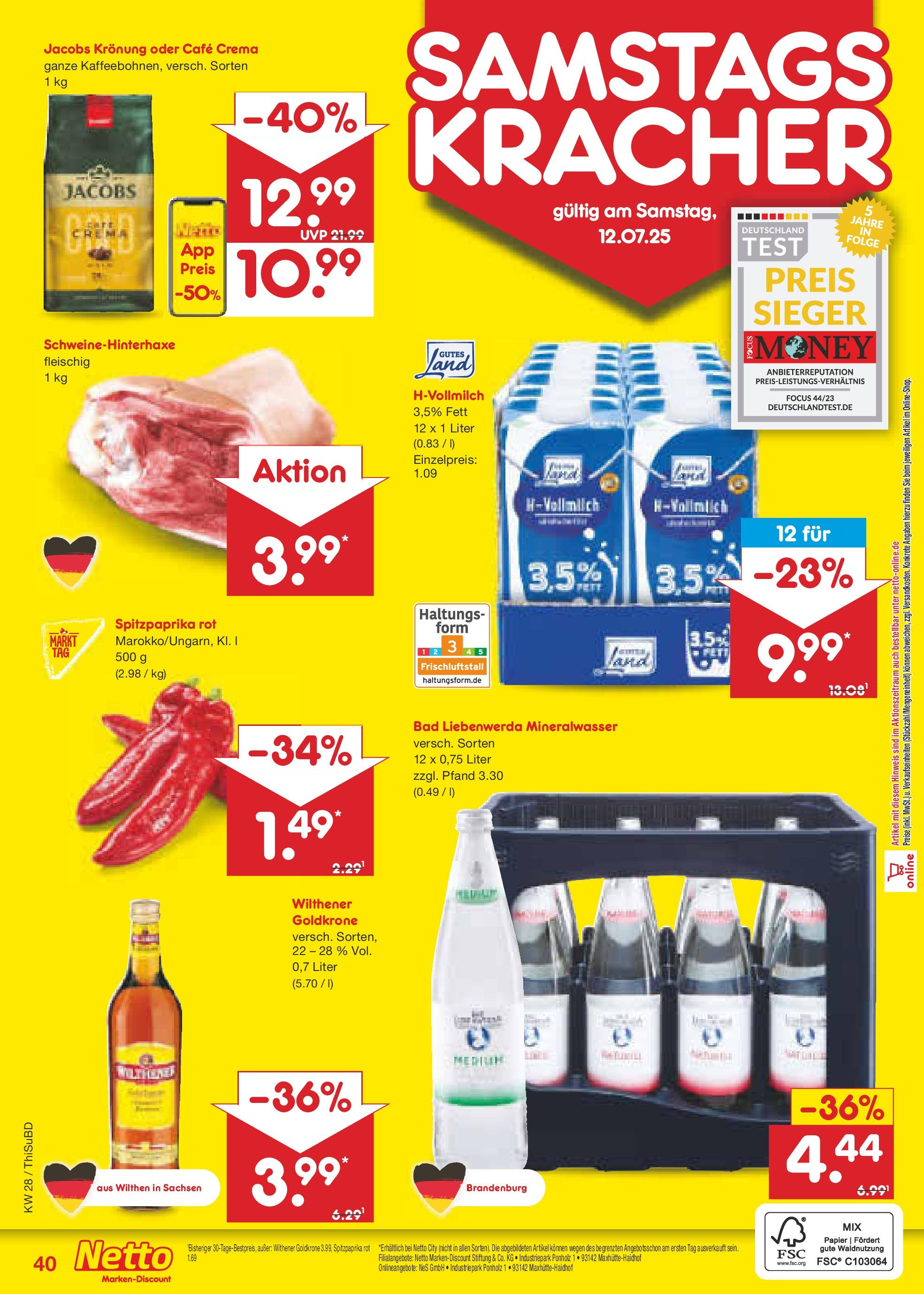 Netto Marken-Discount prospekt Thiendorf (ab 07.07.2025) » Angebote | Seite: 58 | Produkte: Wilthener, Bad, Mineralwasser Netto Marken-Discount prospekt Thiendorf (ab 07.07.2025) » Angebote | Seite: 58 | Produkte: Wilthener, Bad, Mineralwasser