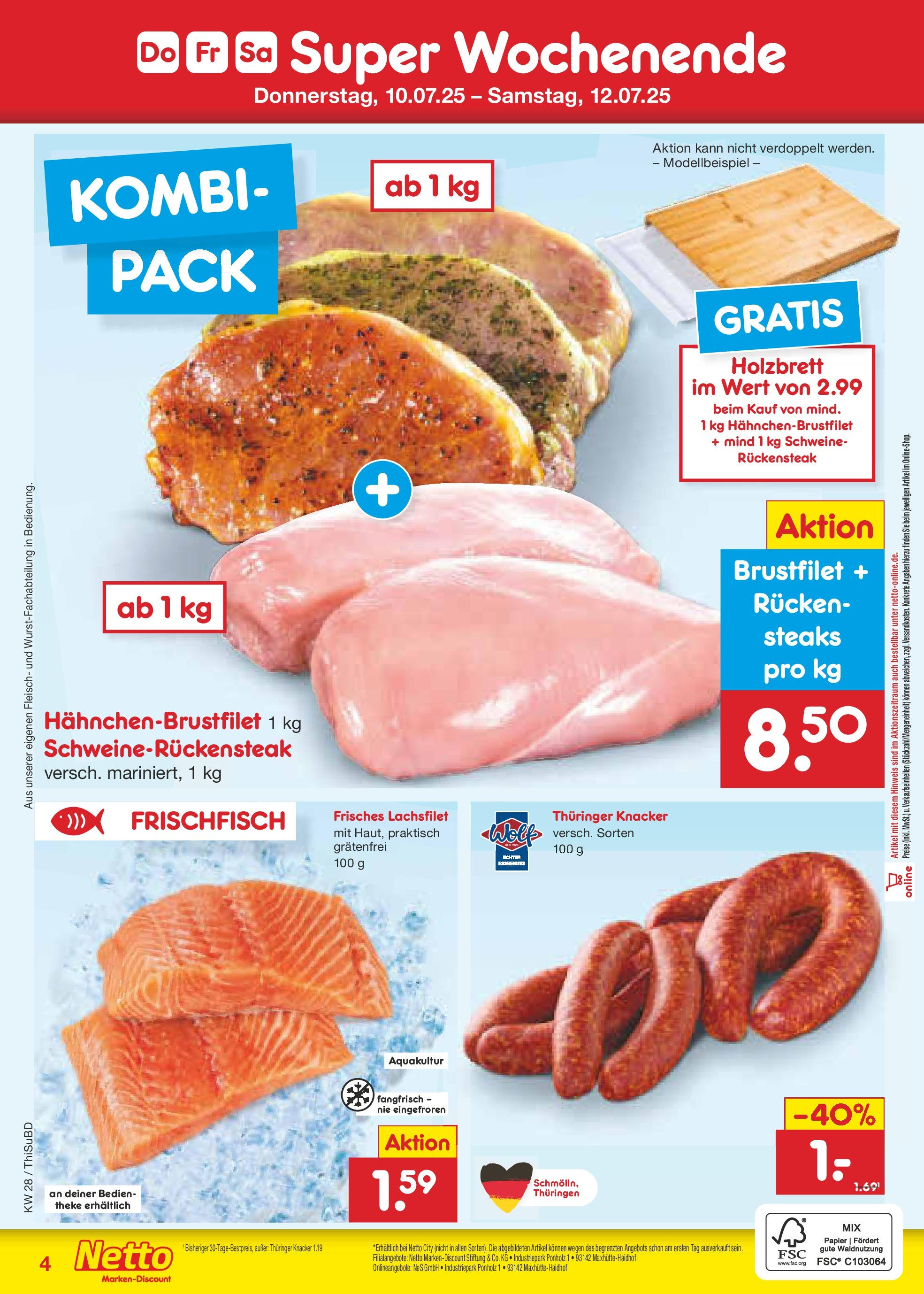 Netto Marken-Discount prospekt Thiendorf (ab 07.07.2025) » Angebote | Seite: 62 | Produkte: Theke, Fleisch Netto Marken-Discount prospekt Thiendorf (ab 07.07.2025) » Angebote | Seite: 62 | Produkte: Theke, Fleisch