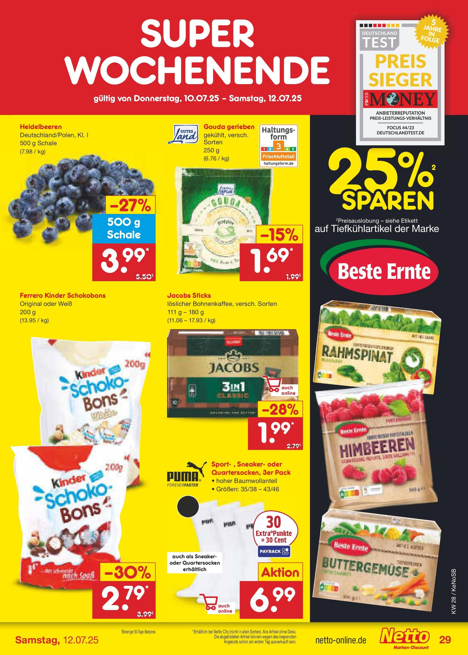 Netto Marken-Discount prospekt Bonn (ab 07.07.2025) » Angebote | Seite: 45 | Produkte: Himbeeren, Gouda, Heidelbeeren Netto Marken-Discount prospekt Bonn (ab 07.07.2025) » Angebote | Seite: 45 | Produkte: Himbeeren, Gouda, Heidelbeeren