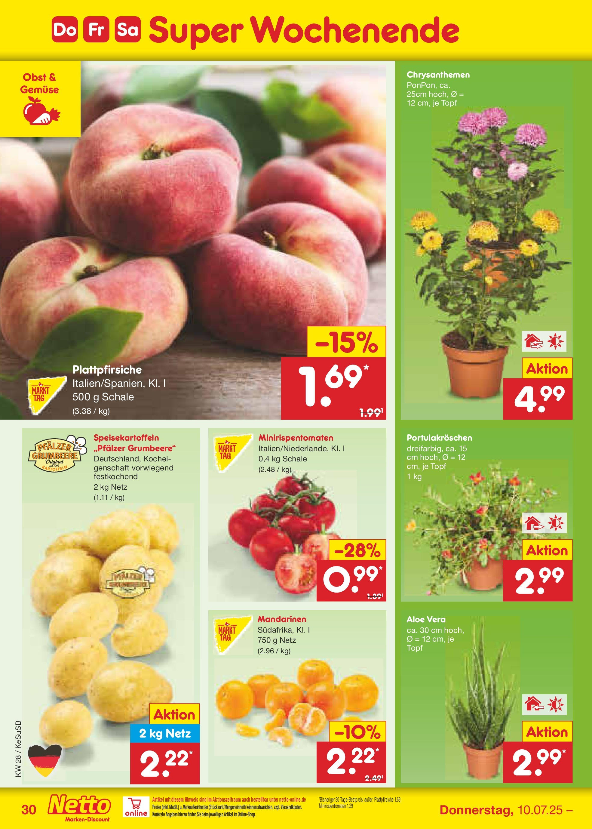 Netto Marken-Discount prospekt Kruft (ab 07.07.2025) » Angebote | Seite: 45 | Produkte: Mandarinen, Kartoffeln, Gemüse, Obst Netto Marken-Discount prospekt Kruft (ab 07.07.2025) » Angebote | Seite: 45 | Produkte: Mandarinen, Kartoffeln, Gemüse, Obst