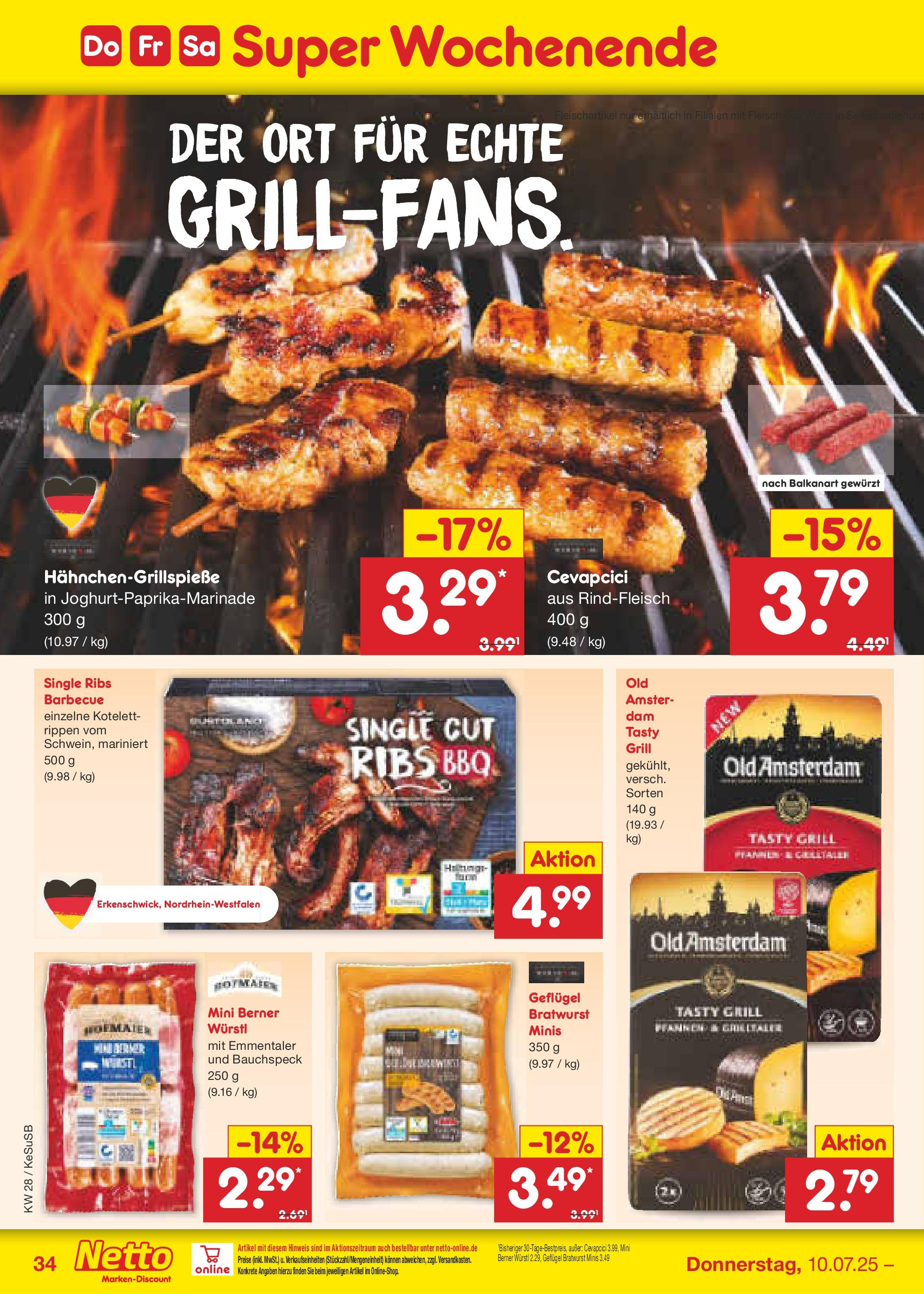 Netto Marken-Discount prospekt Kruft (ab 07.07.2025) » Angebote | Seite: 49 | Produkte: Grill, Bratwurst, Wurst, Rindfleisch Netto Marken-Discount prospekt Kruft (ab 07.07.2025) » Angebote | Seite: 49 | Produkte: Grill, Bratwurst, Wurst, Rindfleisch