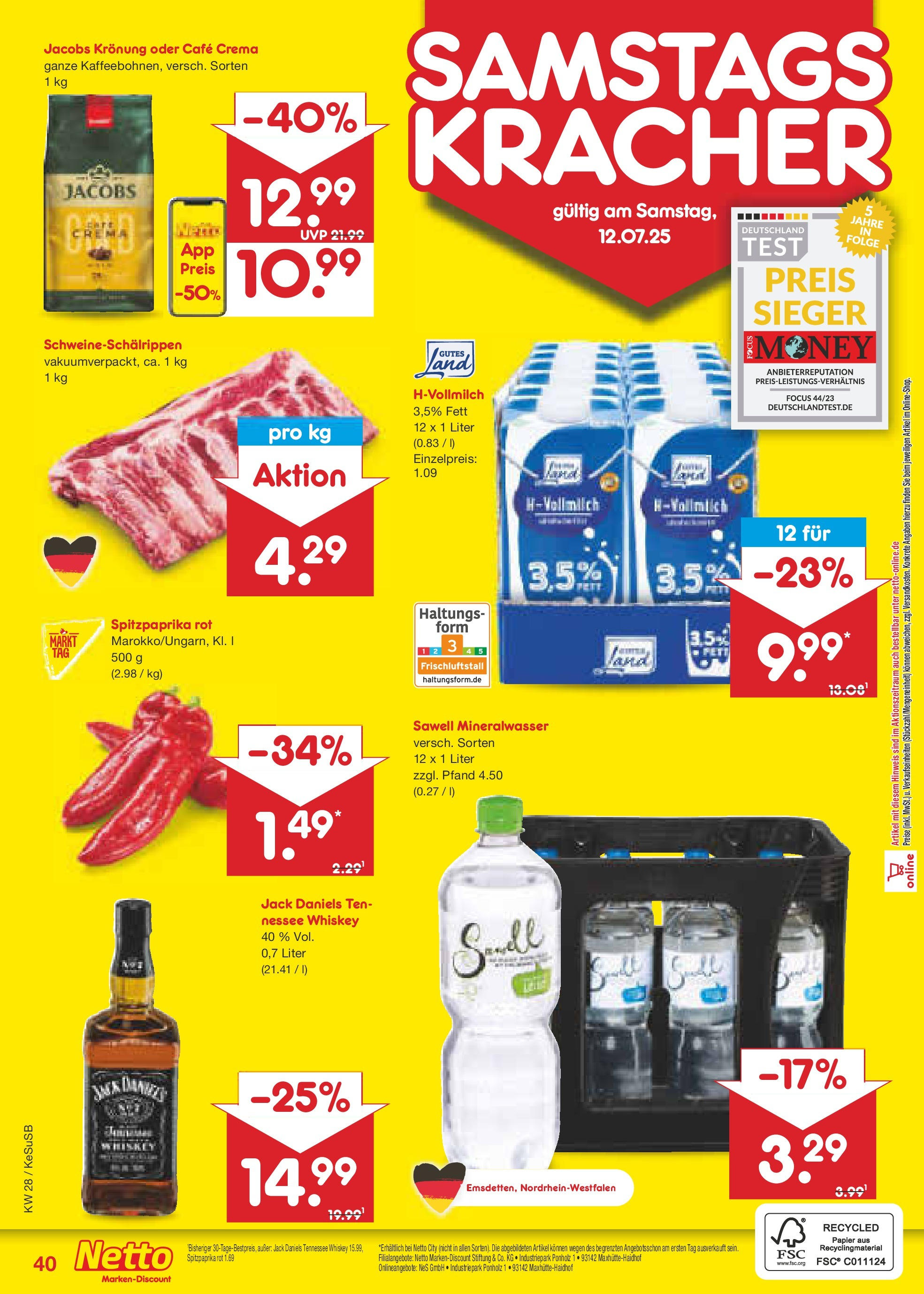 Netto Marken-Discount prospekt Kruft (ab 07.07.2025) » Angebote | Seite: 57 | Produkte: Mineralwasser, Whiskey Netto Marken-Discount prospekt Kruft (ab 07.07.2025) » Angebote | Seite: 57 | Produkte: Mineralwasser, Whiskey