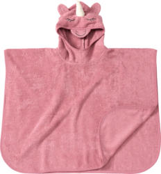 ALANA Badeponcho mit 3D-Einhorn-Applikation & Ärmel, rosa, Gr. 0, ca. 1 - 4 Jahre