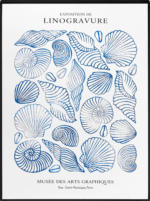 dm-drogerie markt Dekorieren & Einrichten Wandbild "Muscheln", blau/weiß (40x30x2,5 cm) - bis 31.07.2025