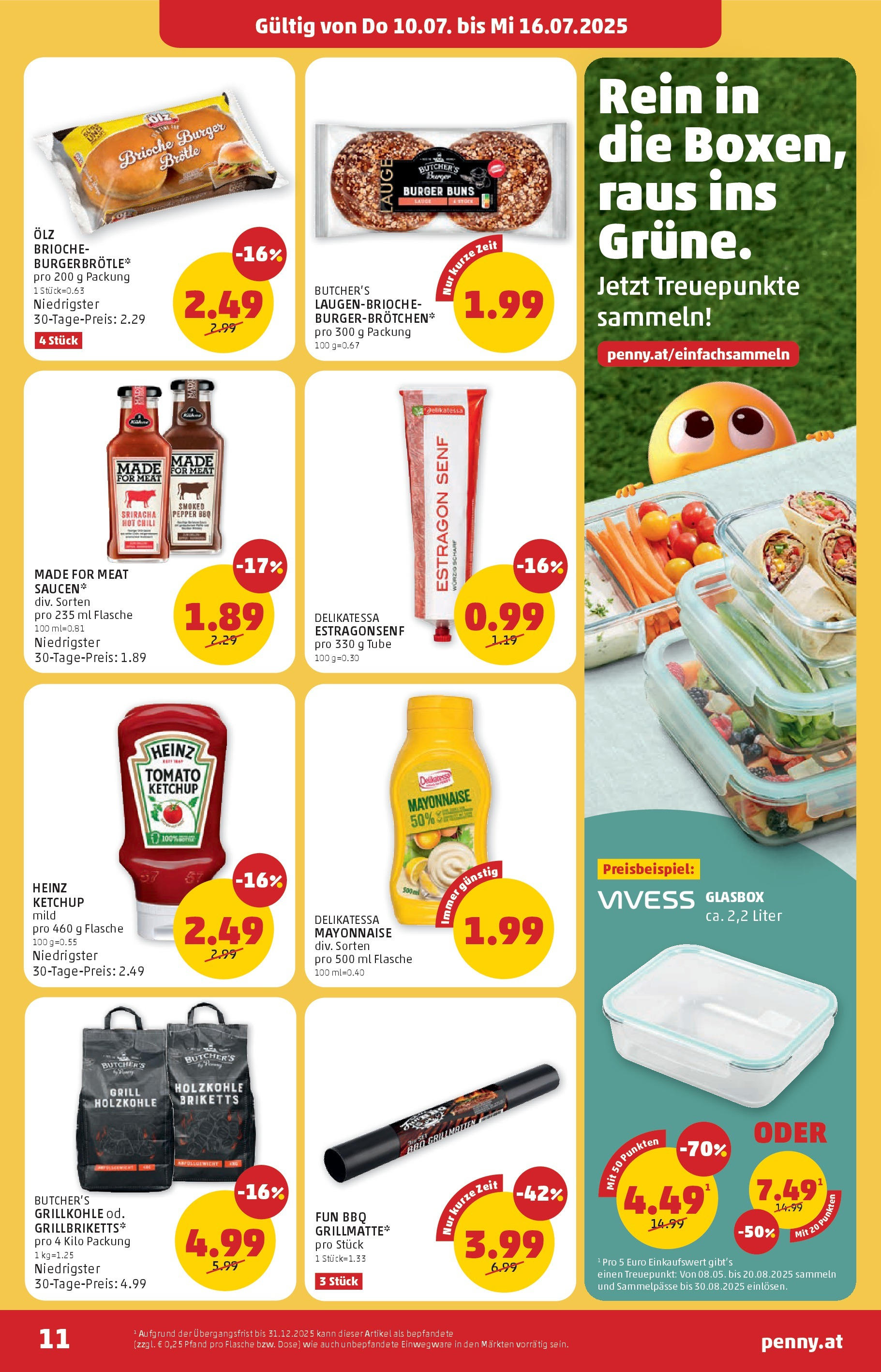 Penny Markt Flugblatt ab (10.07.2025) - Angebote, Prospekt | Seite: 11 | Produkte: Ketchup, Mayonnaise, Chili, Grill