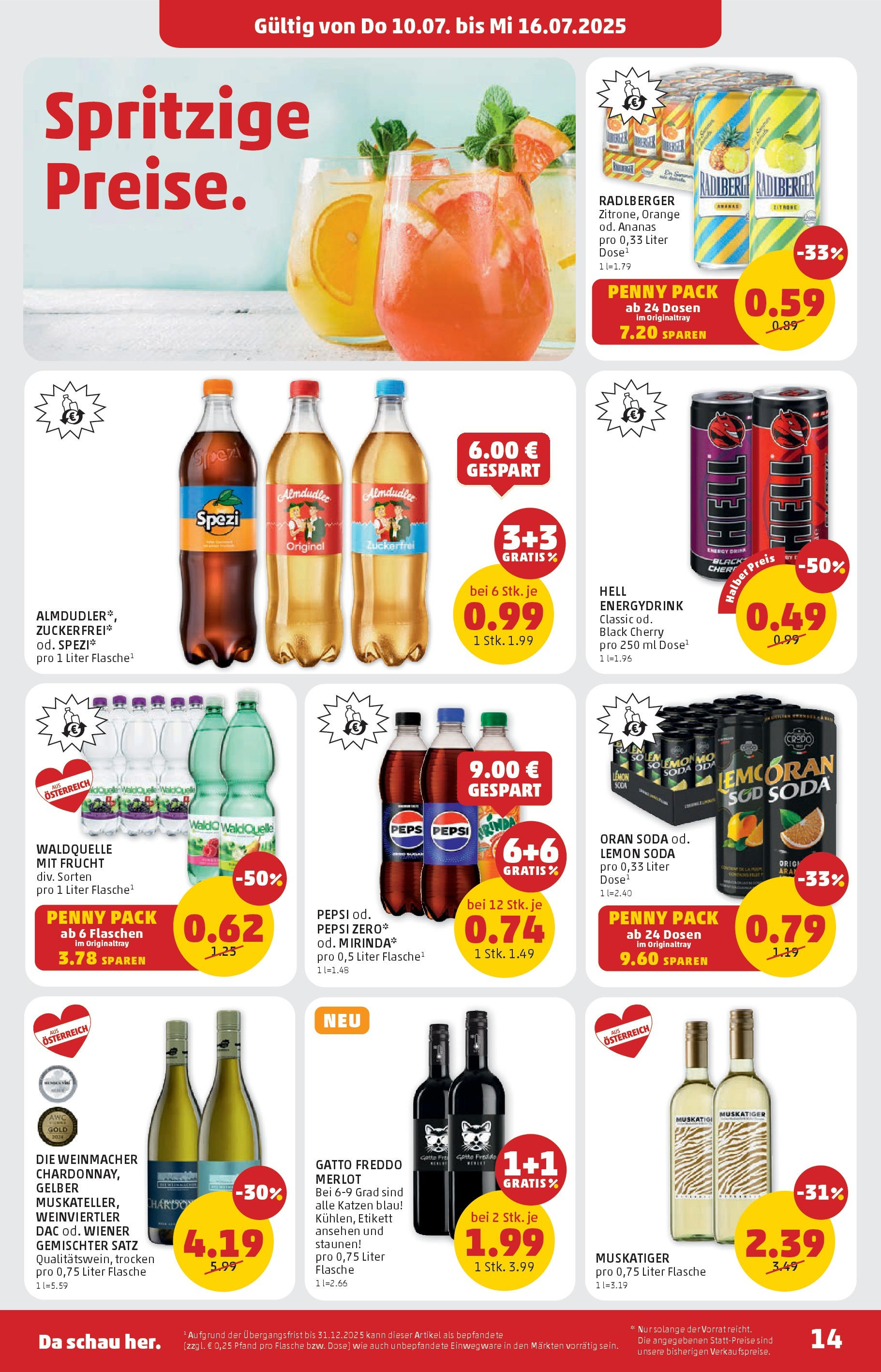 Penny Markt Flugblatt ab (10.07.2025) - Angebote, Prospekt | Seite: 14 | Produkte: Zitrone, Ananas