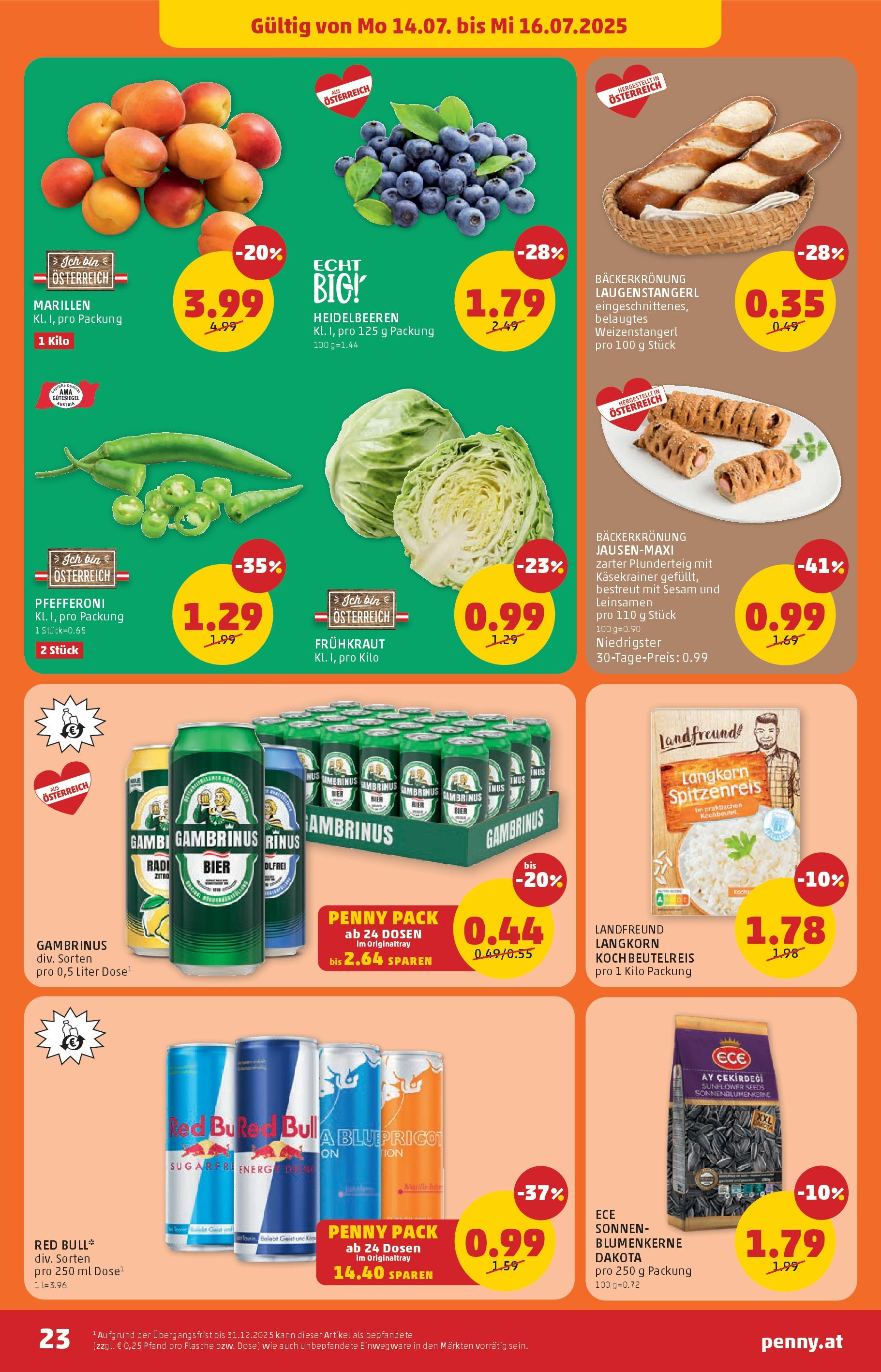 Penny Markt Flugblatt ab (10.07.2025) - Angebote, Prospekt | Seite: 23 | Produkte: Bier