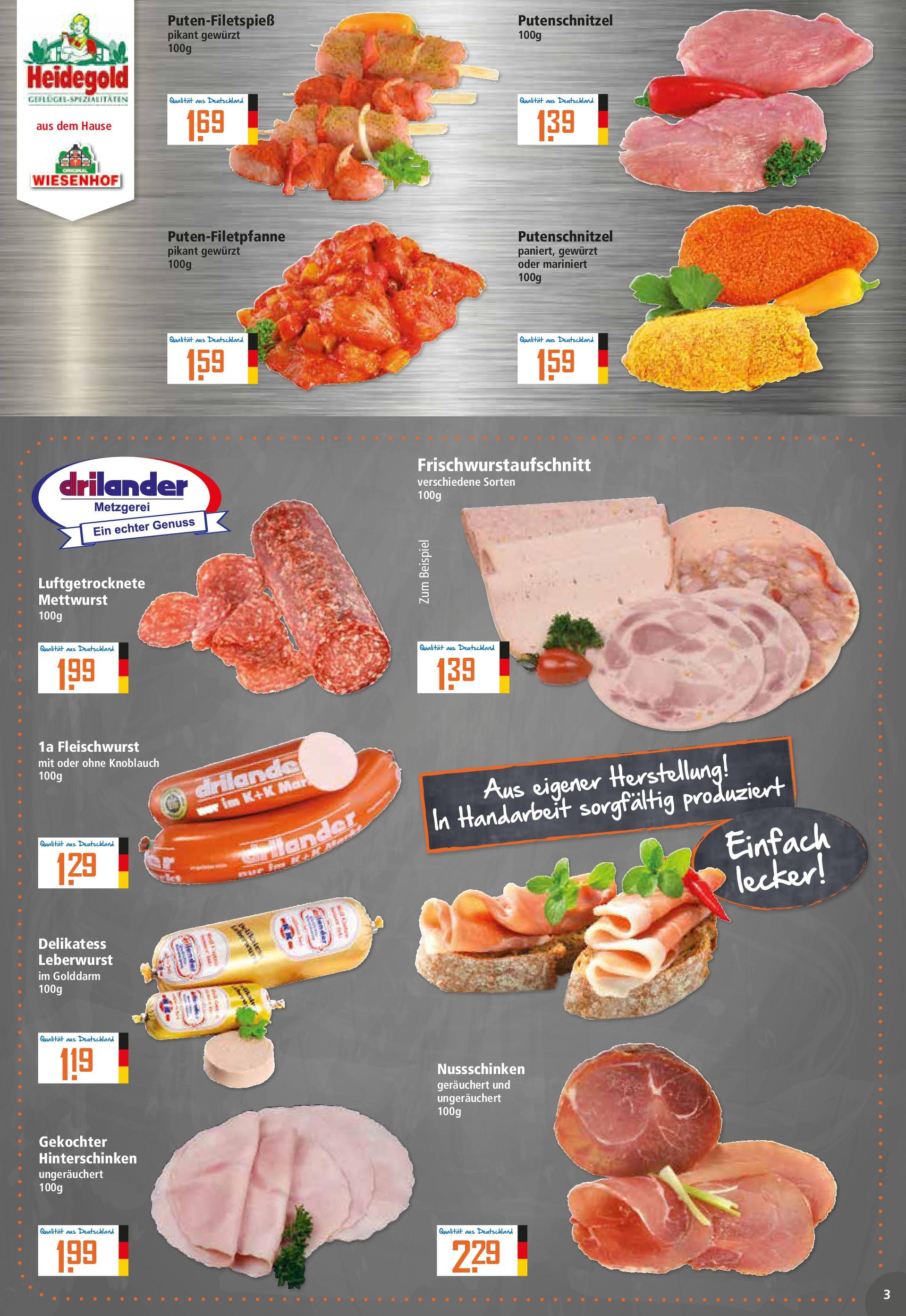 Klaas & Kock - K+K: Wochenangebote (ab 13.07.2025) zum Blättern | Seite: 3 | Produkte: Putenschnitzel, Knoblauch
