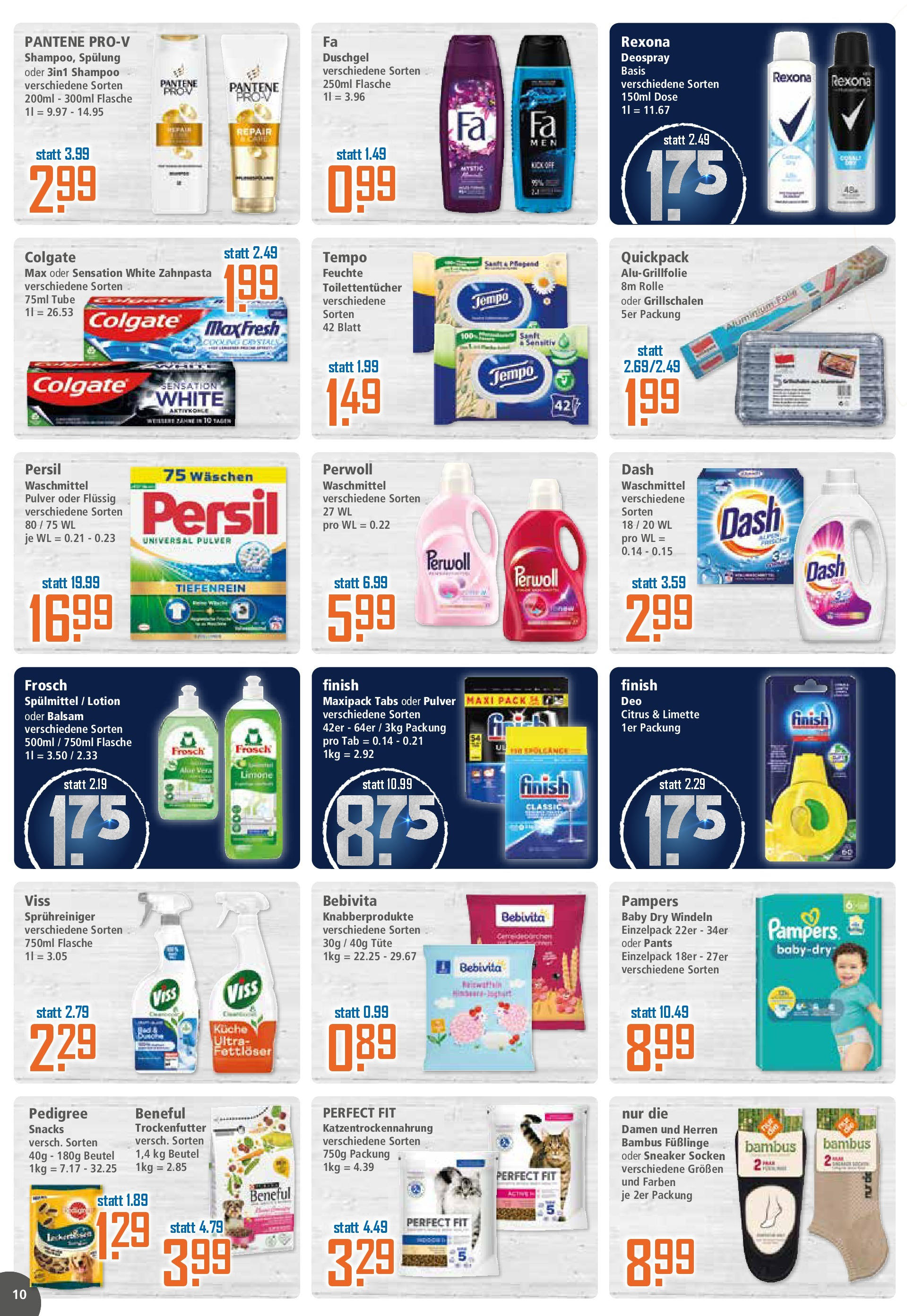 Klaas & Kock - K+K: Wochenangebote (ab 13.07.2025) zum Blättern | Seite: 10 | Produkte: Perwoll, Zahnpasta, Deospray, Pedigree