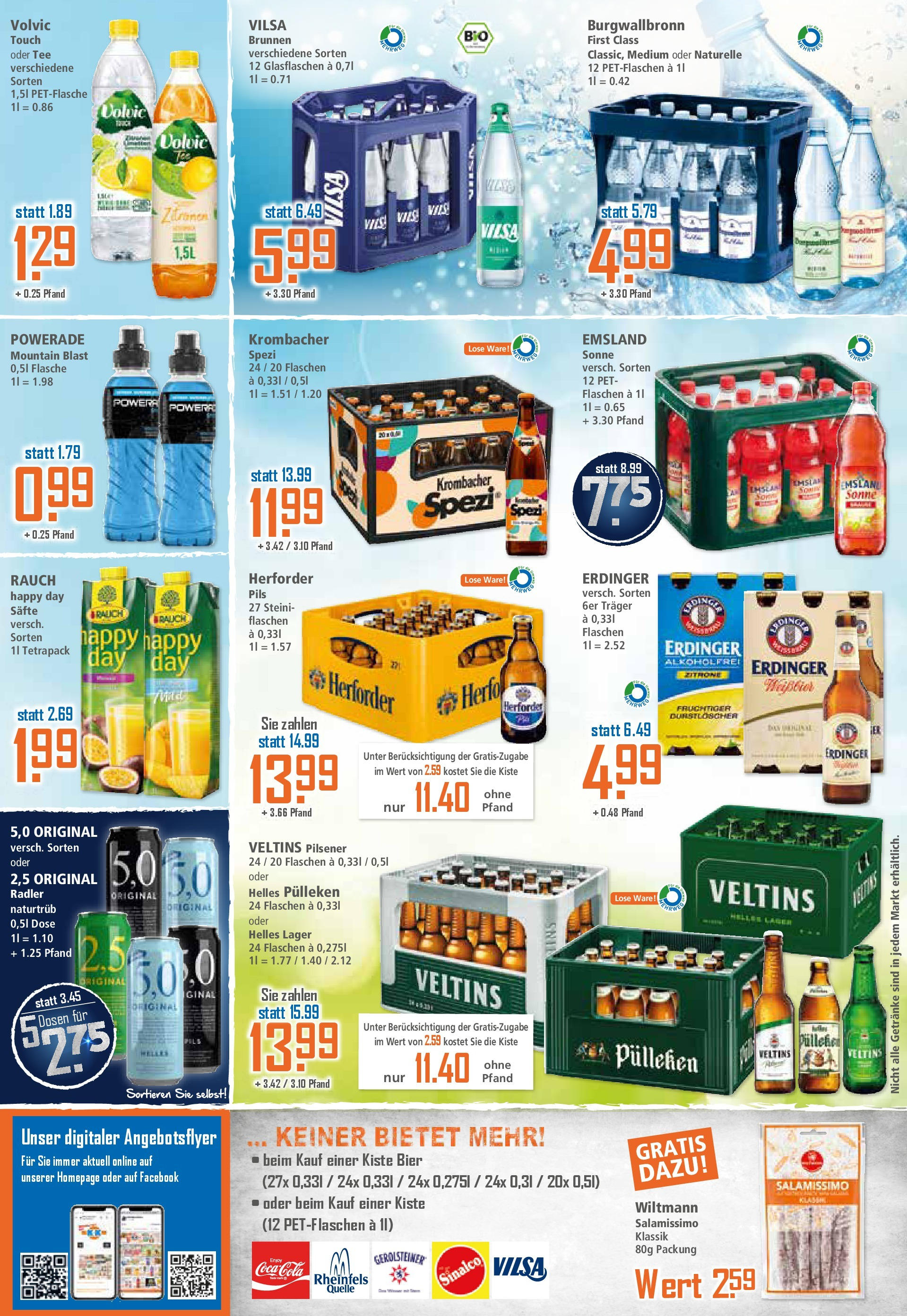Klaas & Kock - K+K: Wochenangebote (ab 13.07.2025) zum Blättern | Seite: 12 | Produkte: Radler, Zitrone, Krombacher, Volvic