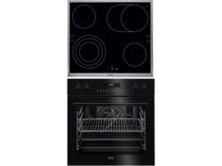 AEG EPS635220B 8000 AssistedCooking, Herdset inkl. Herdgesteuerten Kochfeld (Strahlungsheizungskochfeld, A+, 71 l)