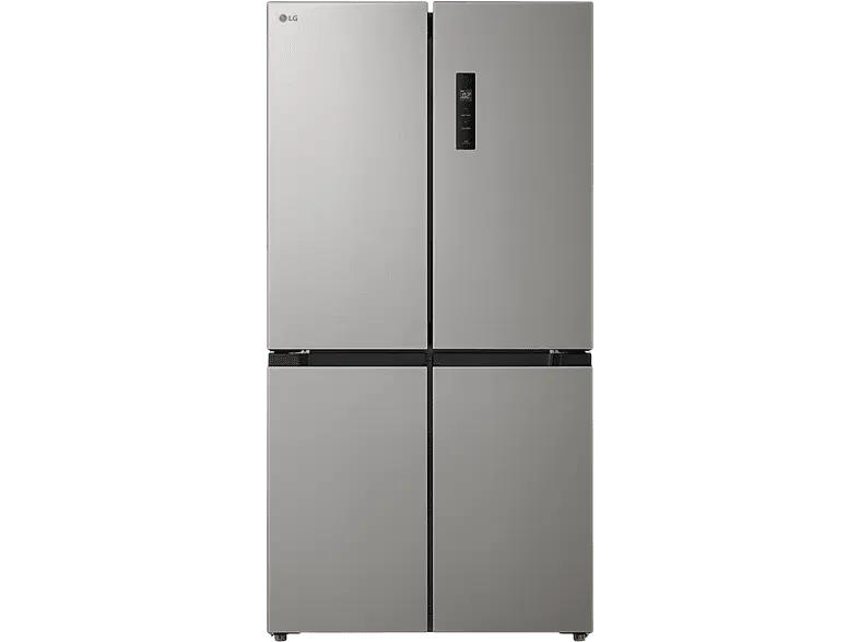 LG Electronics GMM41MSBEM Multi-Door Side by Side, Kühl- und Gefrierkombination (474 l, E, 1775 mm hoch, No Frost (verminderte Eisbildung), Dark Grey)