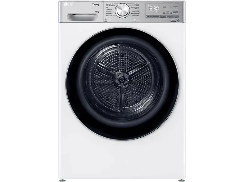 LG Electronics V9A2XT Wärmepumpentrockner (10 kg, C, 62 dB(A)), Weiß)