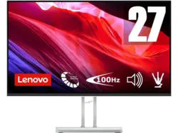LENOVO L27i-4B 27 Zoll Monitor, Full-HD, 1 ms Reaktionszeit, 300 cd/m², 100 Hz, Cloud Grey