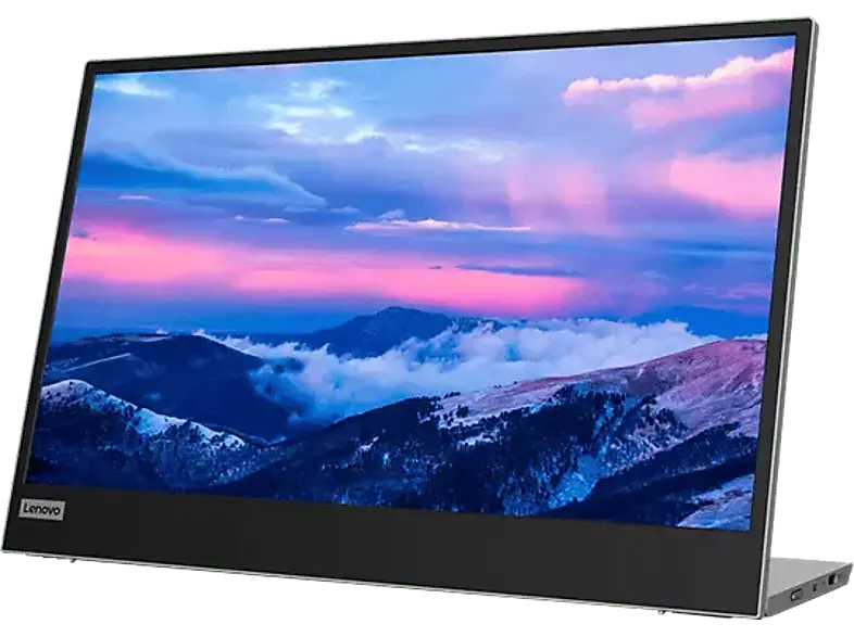 LENOVO 66E4UAC1WL 15,6 Zoll Mobiler Monitor, Full-HD, 6 ms Reaktionszeit, 250 cd/m², 60 Hz, Schwarz