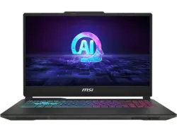 MSI Cyborg 15 AI A1VFK-033 Notebook for Business 15,6 Zoll, Full-HD, Intel® Core™ Ultra 7 155H, 16 GB RAM, 1000 SSD, Windows 11 Home, GeForce RTX™ 4060, Schwarz/Transparent
