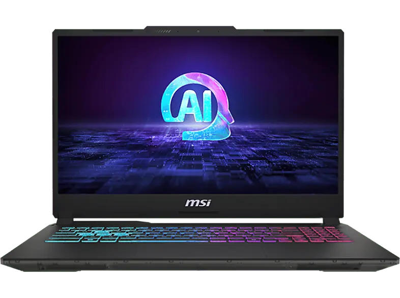MSI Cyborg 15 AI A1VFK-033 Notebook for Business 15,6 Zoll, Full-HD, Intel® Core™ Ultra 7 155H, 16 GB RAM, 1000 SSD, Windows 11 Home, GeForce RTX™ 4060, Schwarz/Transparent