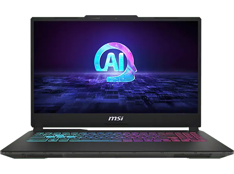 MSI Cyborg 15 AI A1VFK-033 Notebook for Business 15,6 Zoll, Full-HD, Intel® Core™ Ultra 7 155H, 16 GB RAM, 1000 SSD, Windows 11 Home, GeForce RTX™ 4060, Schwarz/Transparent