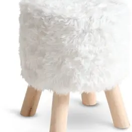 JYSK Taburet VALLEKILDE Ø30 natur/alb