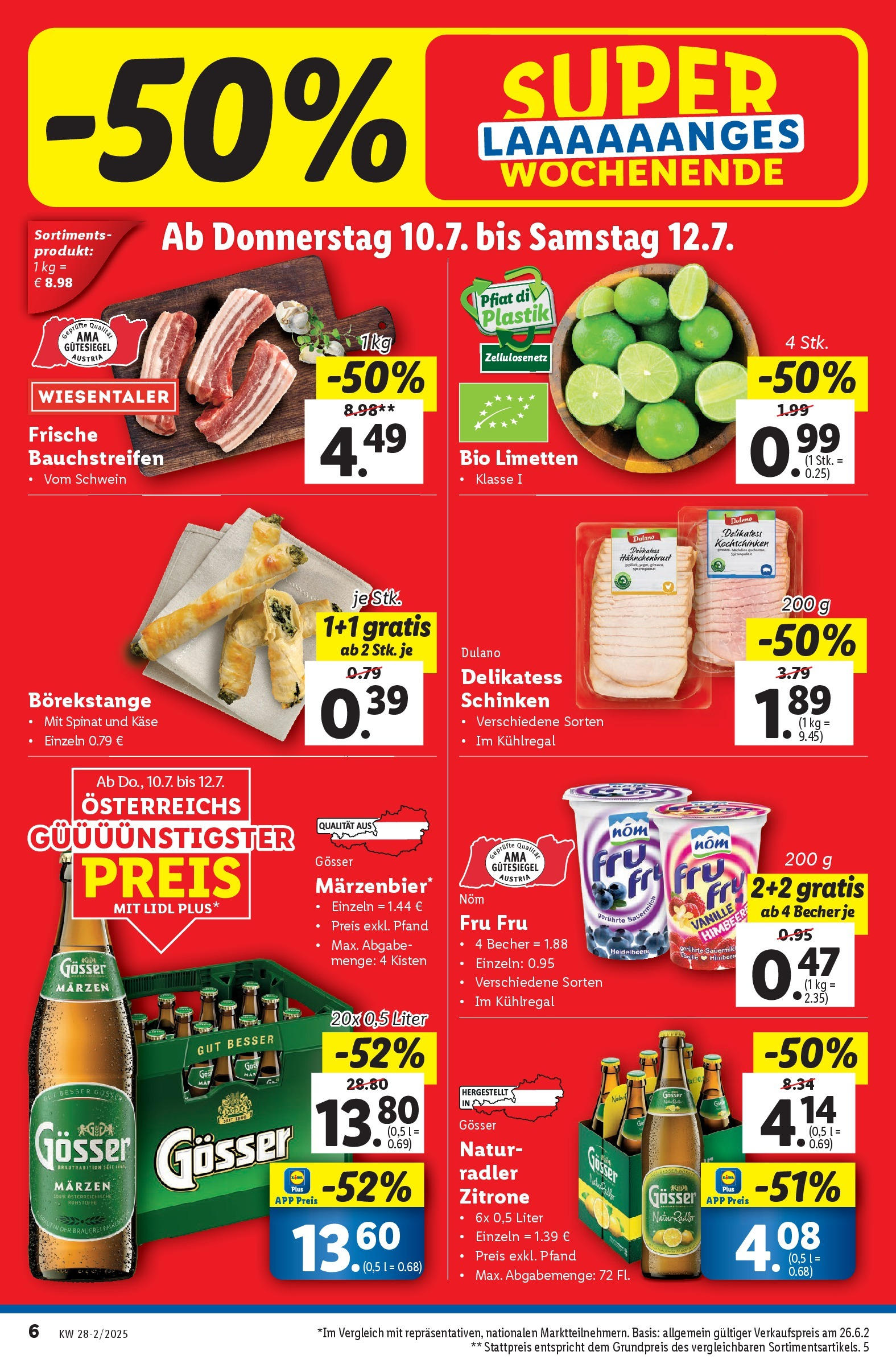 Lidl - Lidl: Flugblatt in deiner Nähe ab 09.07.2025 - Angebote ab donnerstag | Seite: 8 | Produkte: Zitrone, Käse, Schinken
