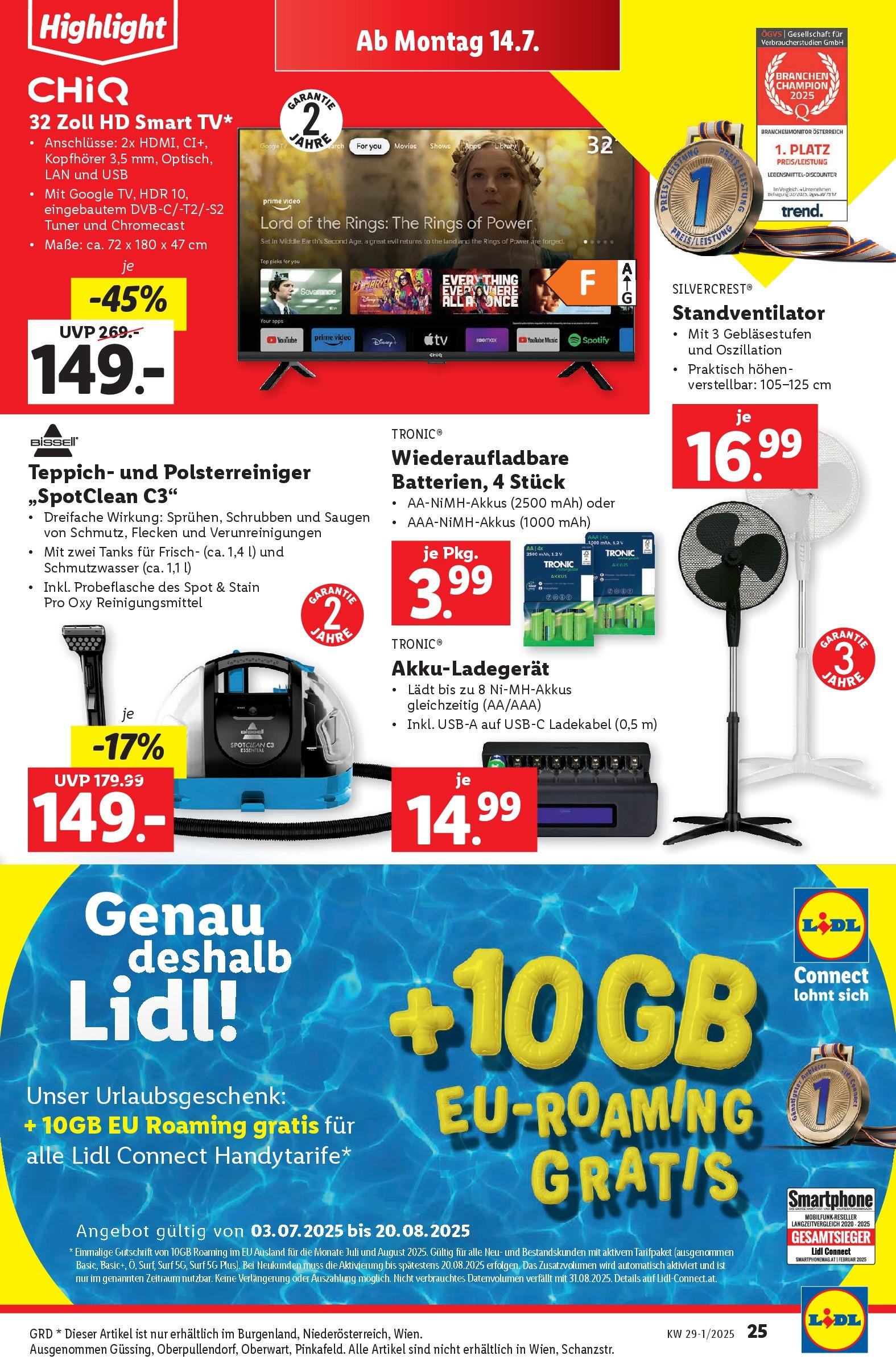 Lidl - Lidl: Flugblatt in deiner Nähe ab 09.07.2025 - Angebote ab donnerstag | Seite: 29 | Produkte: Smartphone, Video, Kopfhörer, USB