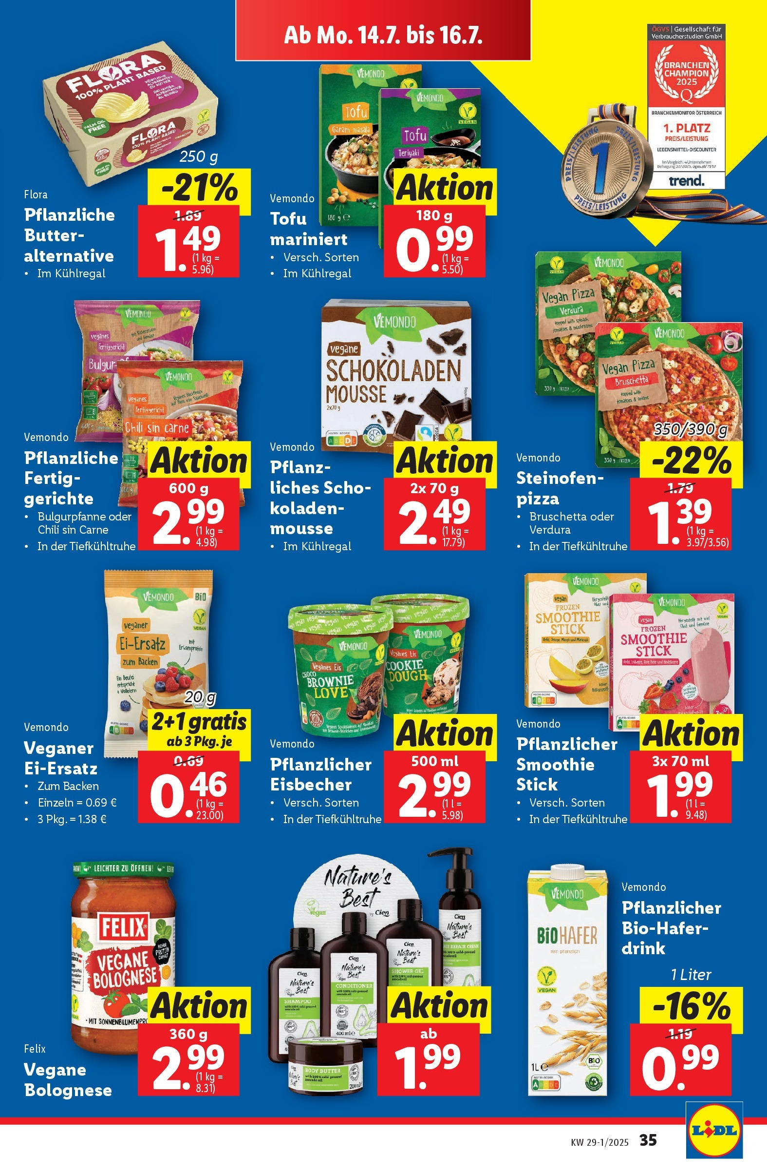 Lidl - Lidl: Flugblatt in deiner Nähe ab 09.07.2025 - Angebote ab donnerstag | Seite: 41 | Produkte: Eis, Chili, Butter, Pizza