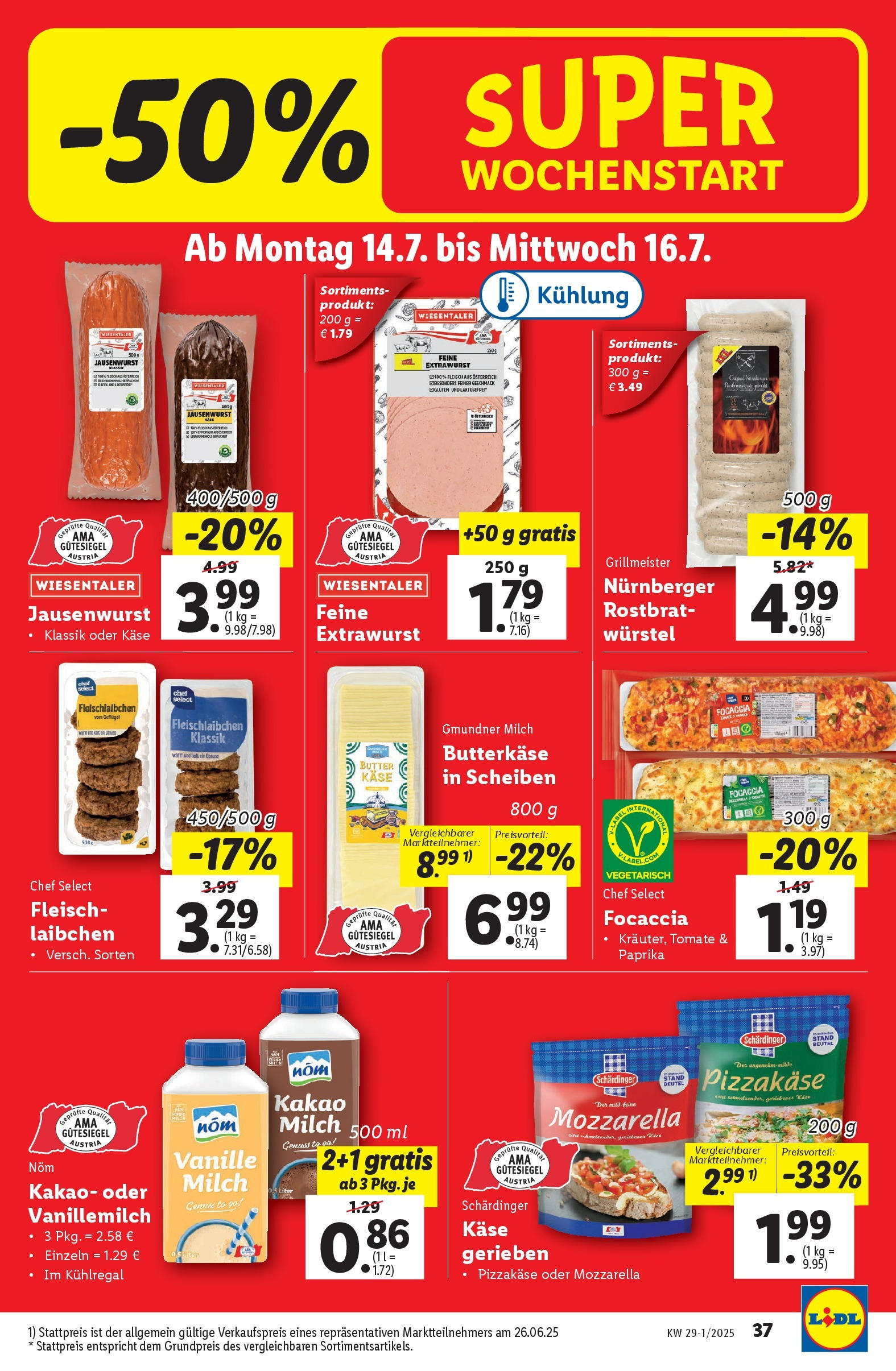 Lidl - Lidl: Flugblatt in deiner Nähe ab 09.07.2025 - Angebote ab donnerstag | Seite: 43 | Produkte: Milch, Butter, Käse