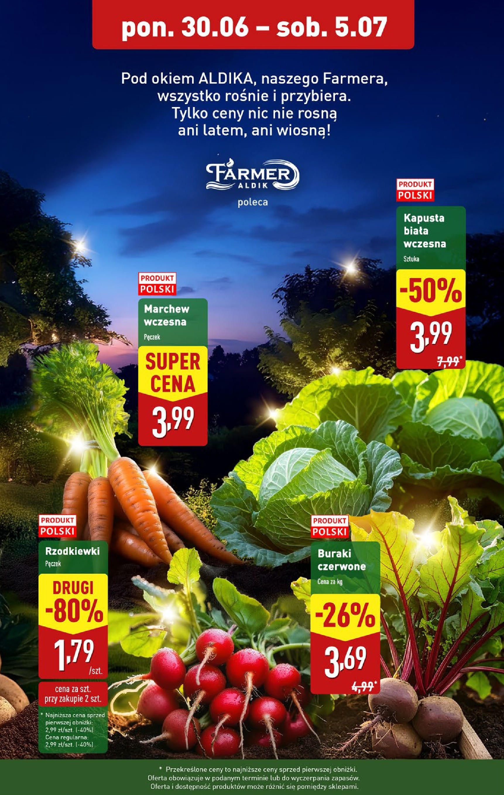 Aldi Gazetka - Okazje na weekend od 03.07.2025 - Ulotka PDF, promocje | Strona: 9 | Produkty: Kapusta, Buraki, Kapusta biała