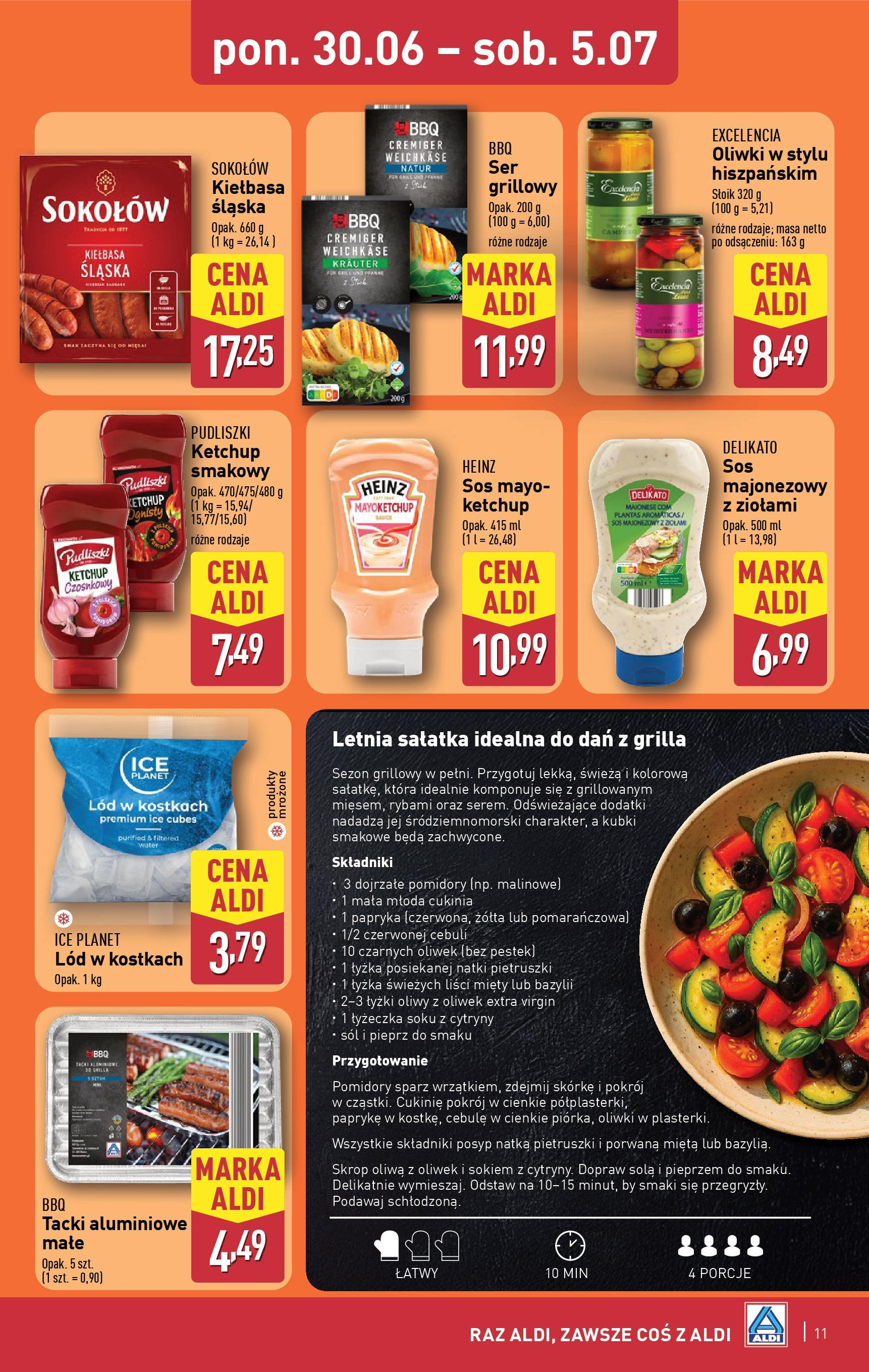 Aldi Gazetka - Okazje na weekend od 03.07.2025 - Ulotka PDF, promocje | Strona: 11 | Produkty: Cytryny, Kiełbasa śląska, Lód w kostkach, Cebule