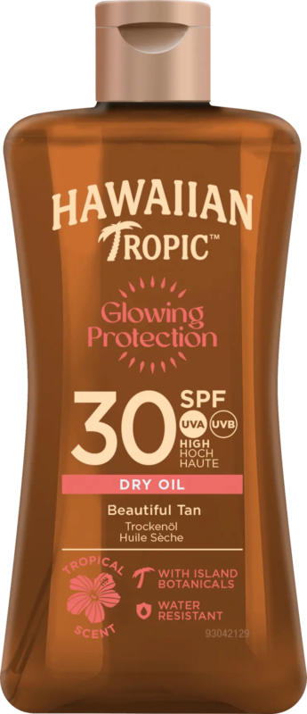 Hawaiian Tropic Sonnenöl glowing protection LSF 30, Reisegröße