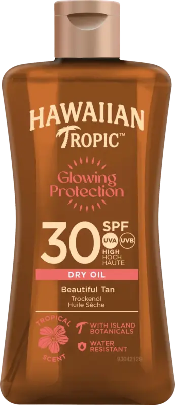 Hawaiian Tropic Sonnenöl glowing protection LSF 30, Reisegröße