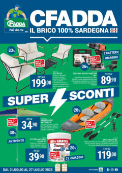 Anteprima del volantino CFadda - Super Sconti di Luglio valido a partire dal 02.07.2025