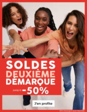 Soldes Deuxième Démarque Jusqu'à -50%