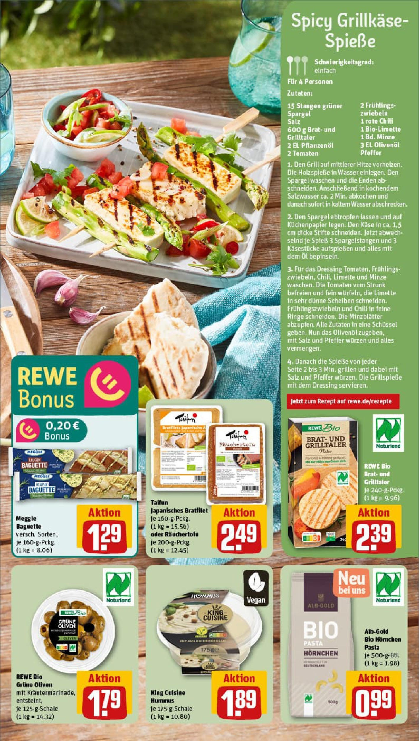 REWE Prospekt ab 06.07.2025 zum Blättern » Angebote | Seite: 5 | Produkte: Olivenol, Spieße, Zwiebeln, Pasta