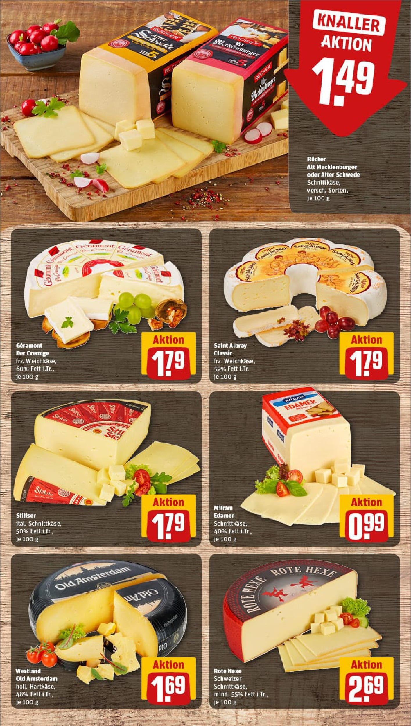 REWE Prospekt ab 06.07.2025 zum Blättern » Angebote | Seite: 12 | Produkte: Geramont, Edamer, Milram