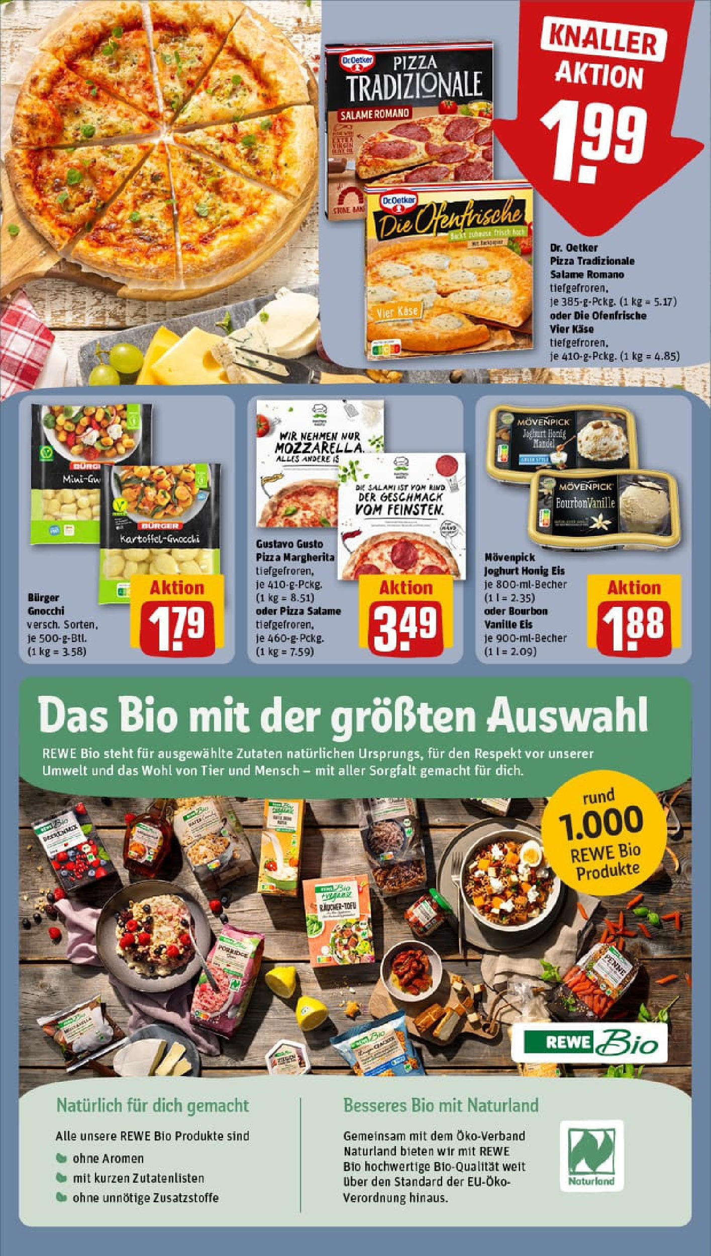 REWE Prospekt ab 06.07.2025 zum Blättern » Angebote | Seite: 13 | Produkte: Käse, Joghurt, Ofenfrische, Salami