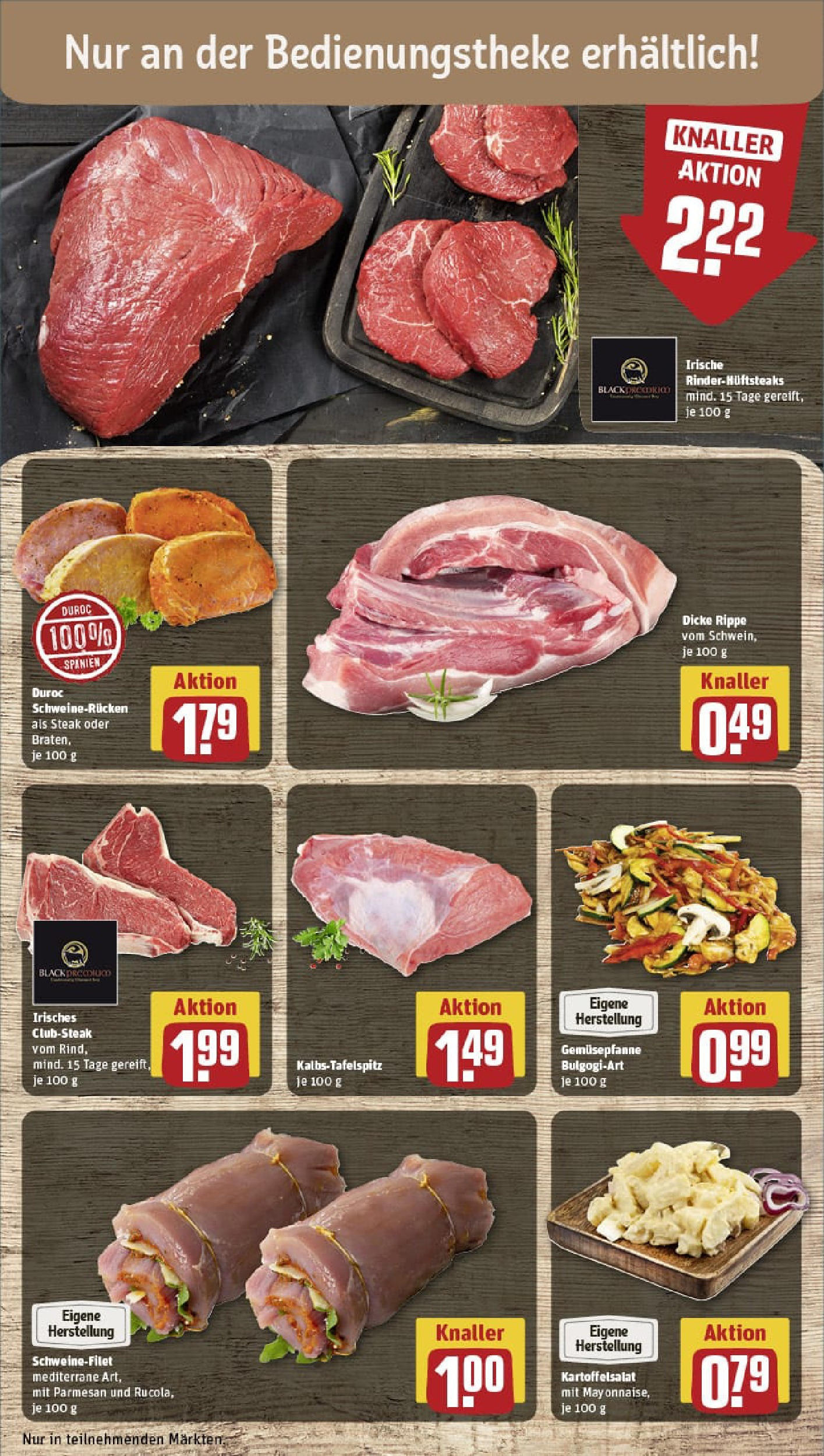 REWE Prospekt ab 06.07.2025 zum Blättern » Angebote | Seite: 10 | Produkte: Schweinefilet, Mayonnaise, Schweinerucken, Steak