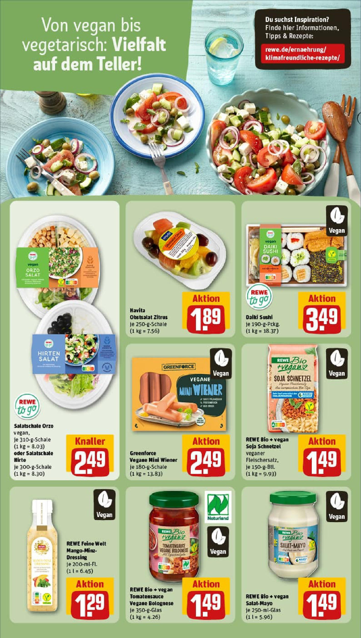 REWE Prospekt ab 06.07.2025 zum Blättern » Angebote | Seite: 14 | Produkte: Dressing, Mayonnaise, Salat