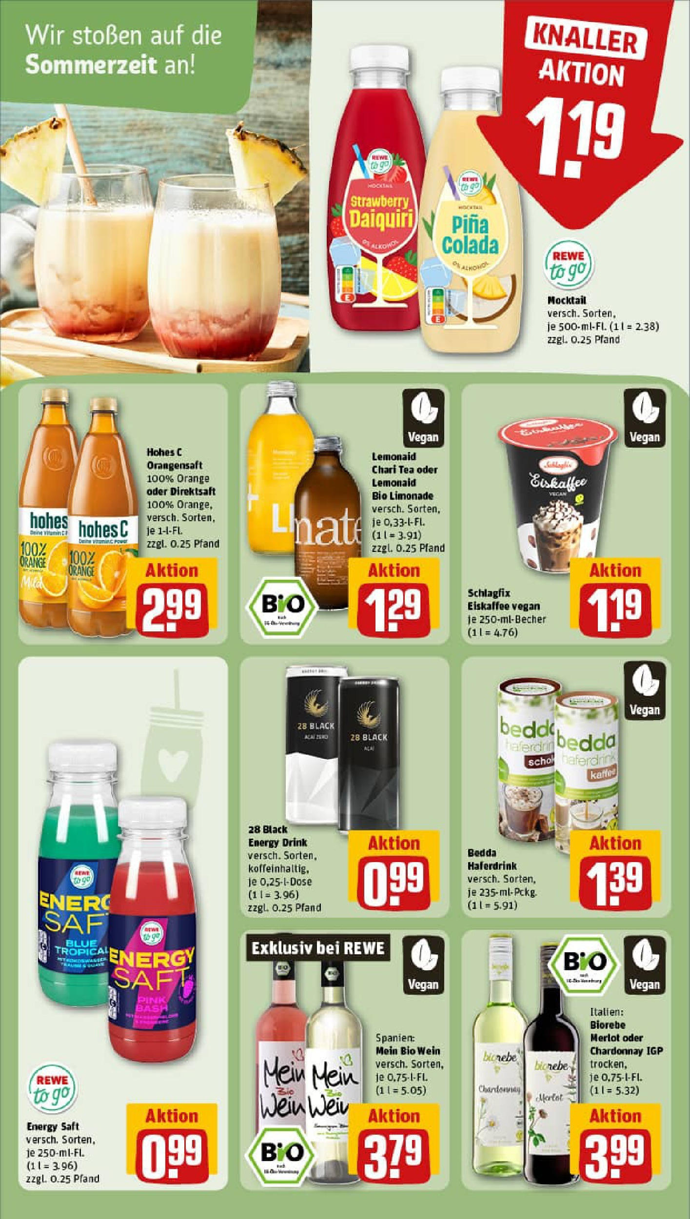 REWE Prospekt ab 06.07.2025 zum Blättern » Angebote | Seite: 18 | Produkte: Merlot, Orangensaft, Hohes c, Saft