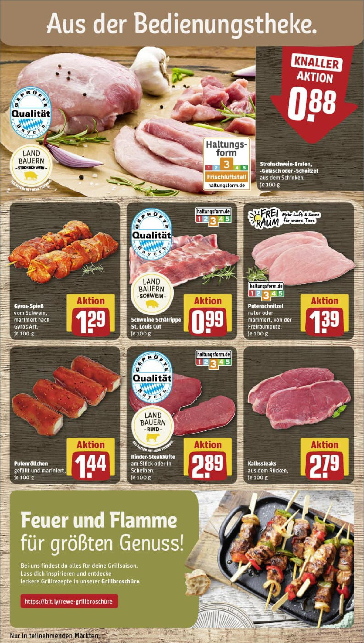 REWE Prospekt ab 06.07.2025 zum Blättern » Angebote | Seite: 10 | Produkte: Schnitzel, Gyros, Gulasch, Putenschnitzel