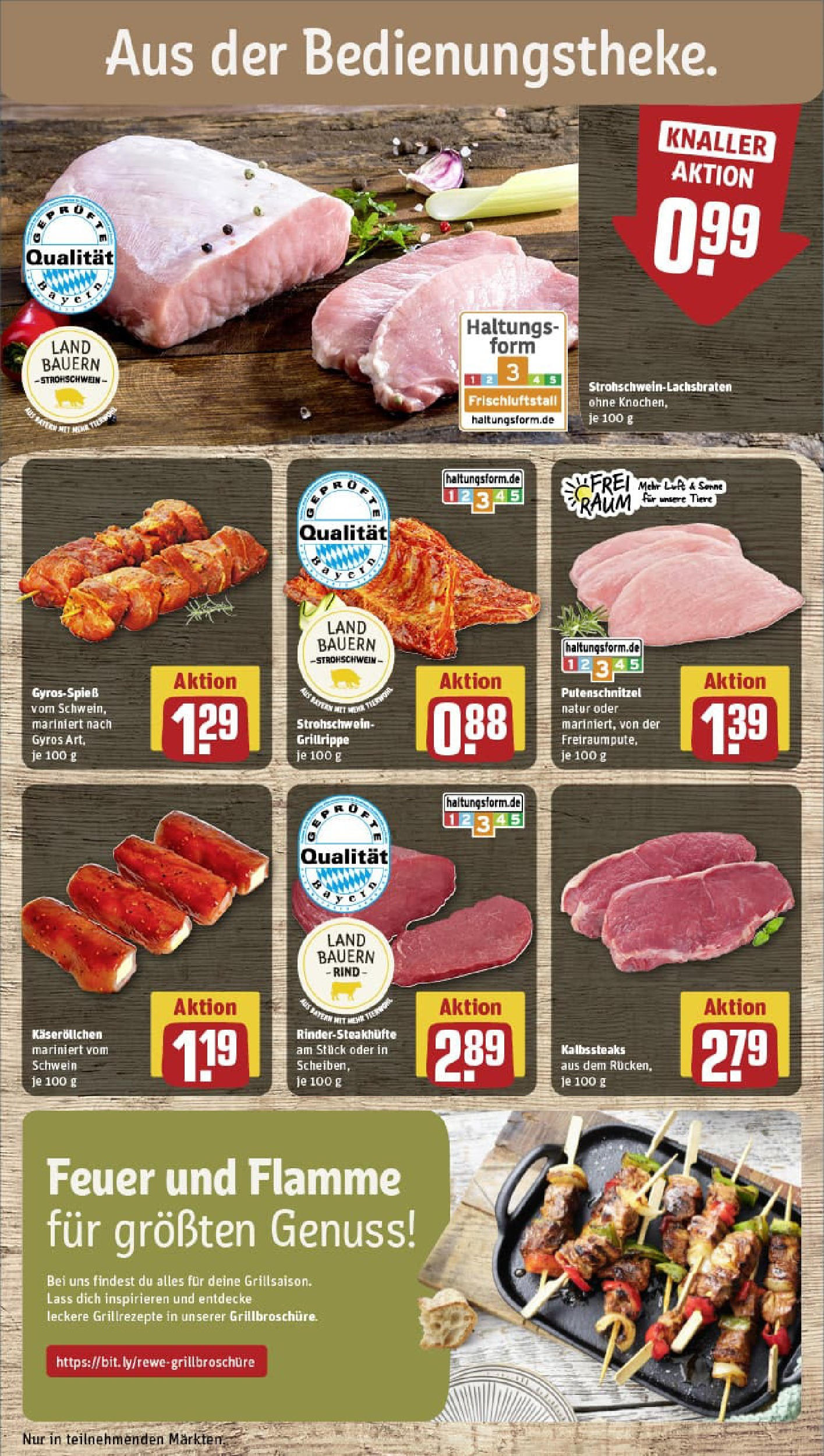 REWE Prospekt ab 06.07.2025 zum Blättern » Angebote | Seite: 10 | Produkte: Gyros, Putenschnitzel