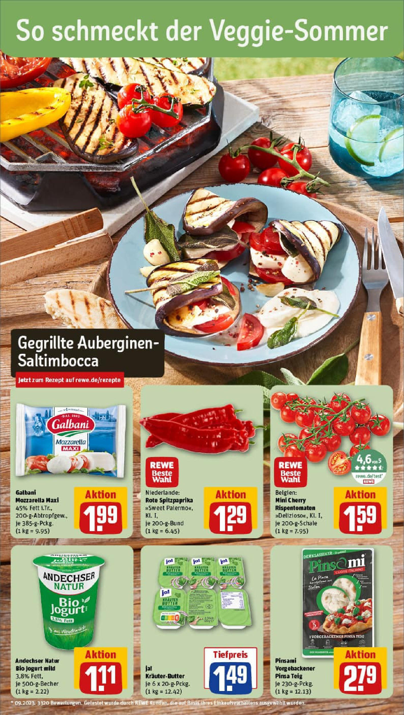 REWE Prospekt ab 06.07.2025 zum Blättern » Angebote | Seite: 4 | Produkte: Butter, Mozzarella, Kräuterbutter