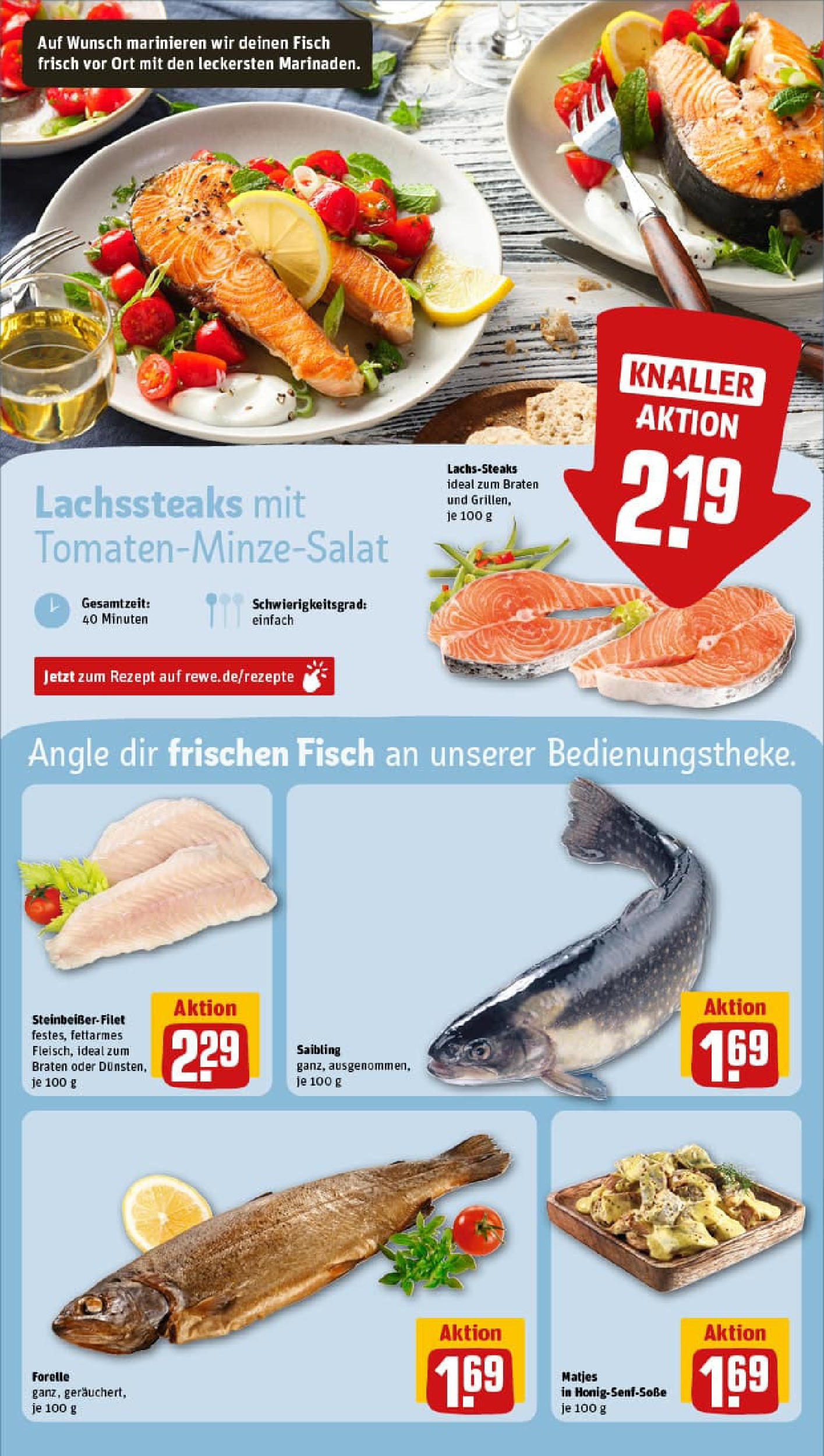REWE Prospekt ab 06.07.2025 zum Blättern » Angebote | Seite: 25 | Produkte: Fisch, Steak