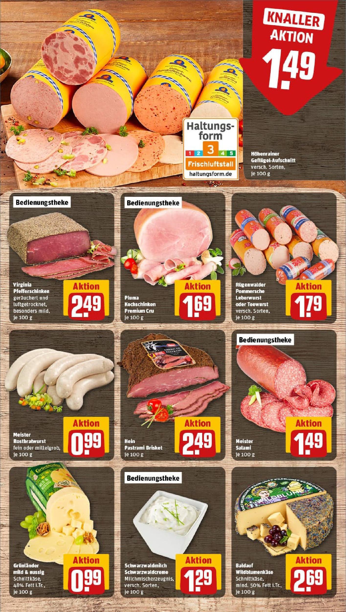 REWE Prospekt ab 06.07.2025 zum Blättern » Angebote | Seite: 9 | Produkte: Grunlander, Salami