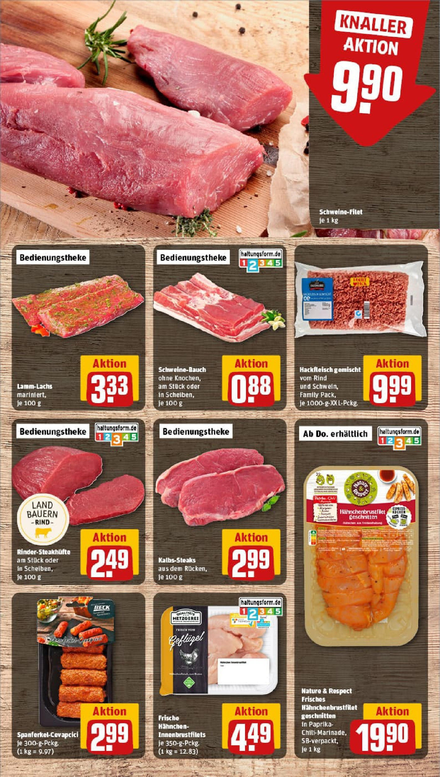 REWE Prospekt ab 06.07.2025 zum Blättern » Angebote | Seite: 8 | Produkte: Hahnchen, Cevapcici, Paprika, Hackfleisch