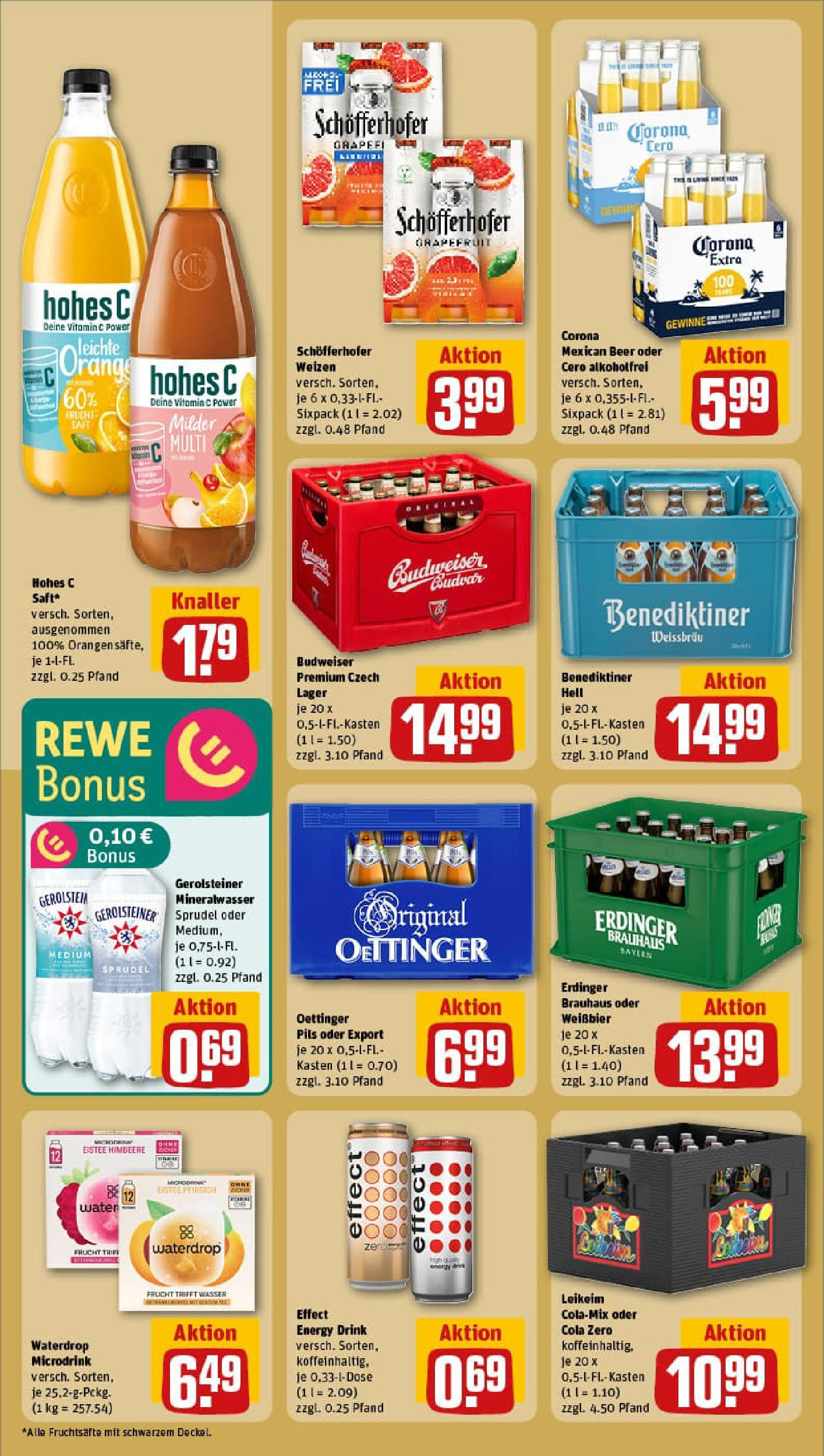 REWE Prospekt ab 06.07.2025 zum Blättern » Angebote | Seite: 18 | Produkte: Cola, Mineralwasser, Grapefruit, Wasser