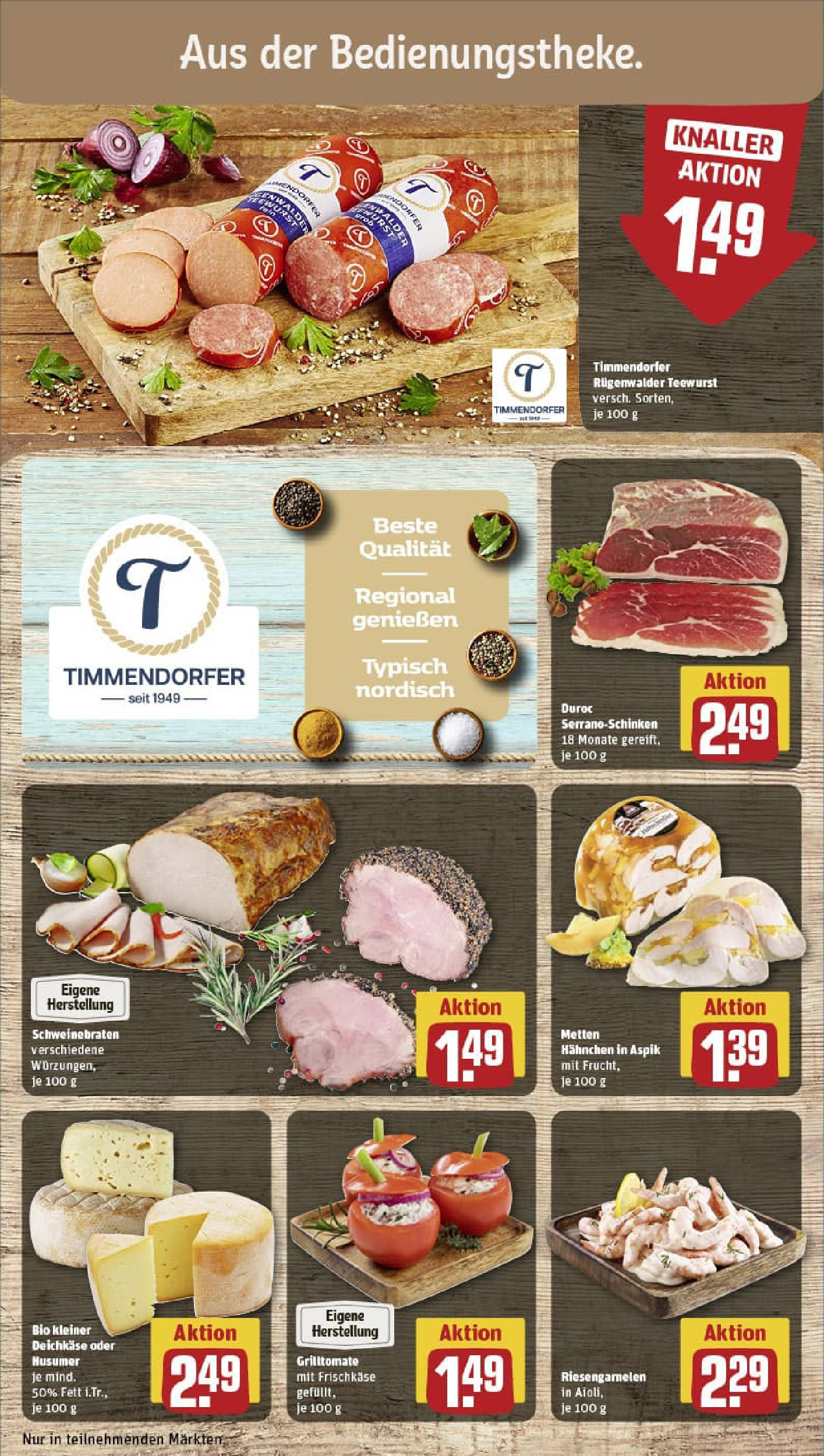 REWE Prospekt ab 06.07.2025 zum Blättern » Angebote | Seite: 11 | Produkte: Hahnchen, Wurst, Frischkase