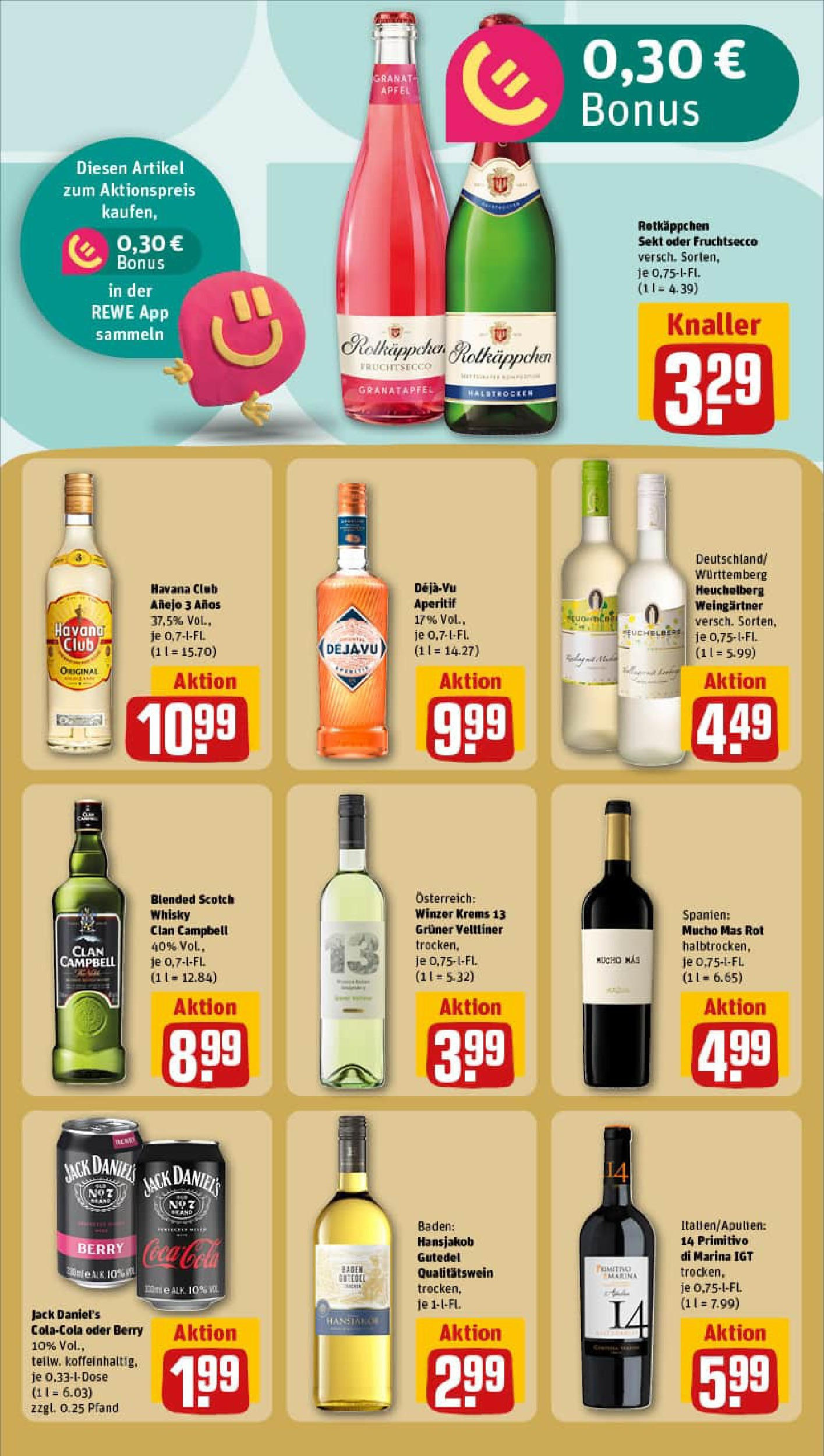 REWE Prospekt ab 06.07.2025 zum Blättern » Angebote | Seite: 19 | Produkte: Whisky, Coca cola, Sekt, Fruchtsecco